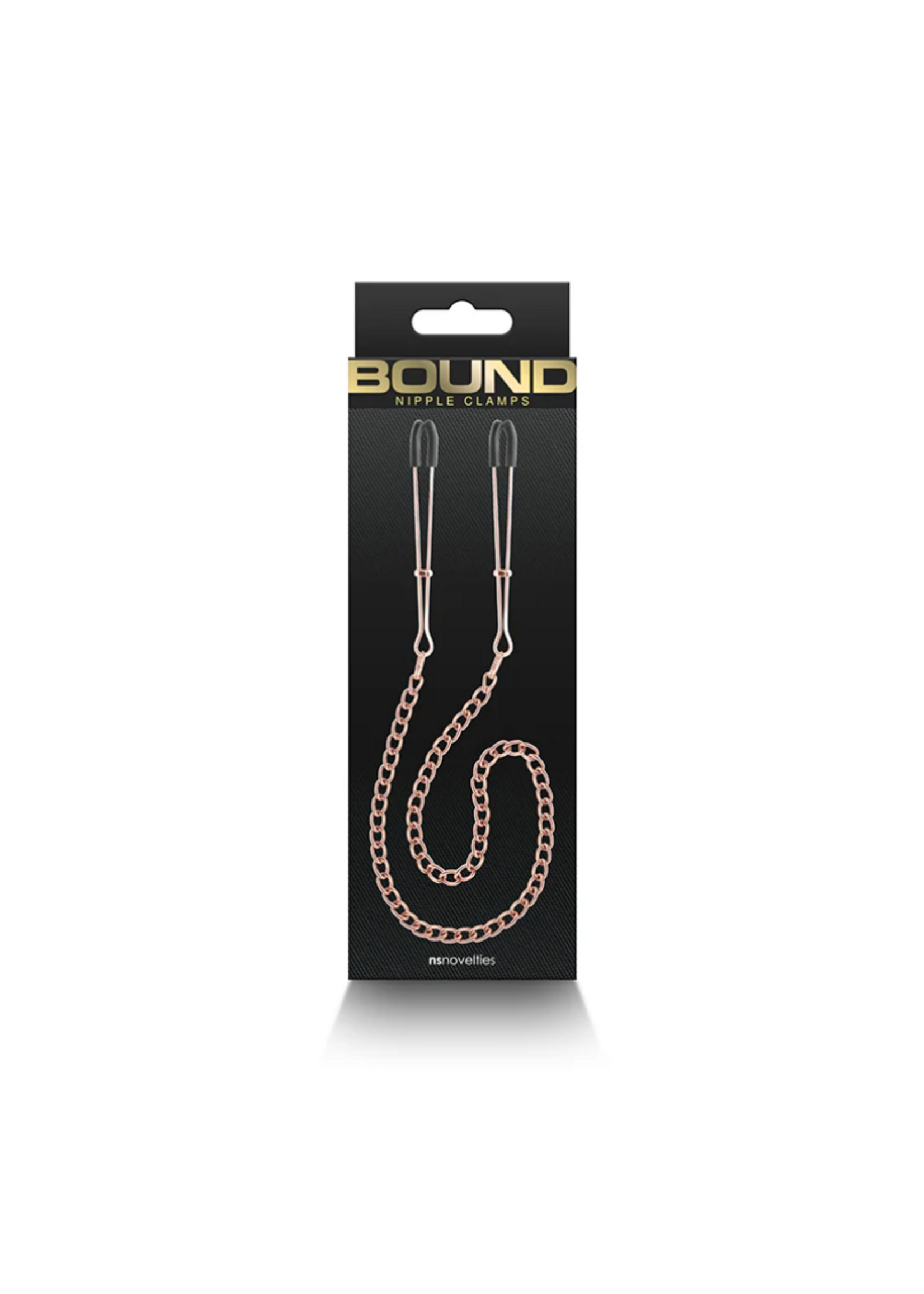 Bound Nipple Clamps - DC3 - Rose Gold