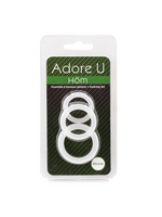 Adore U Höm Cockring Set - Clear