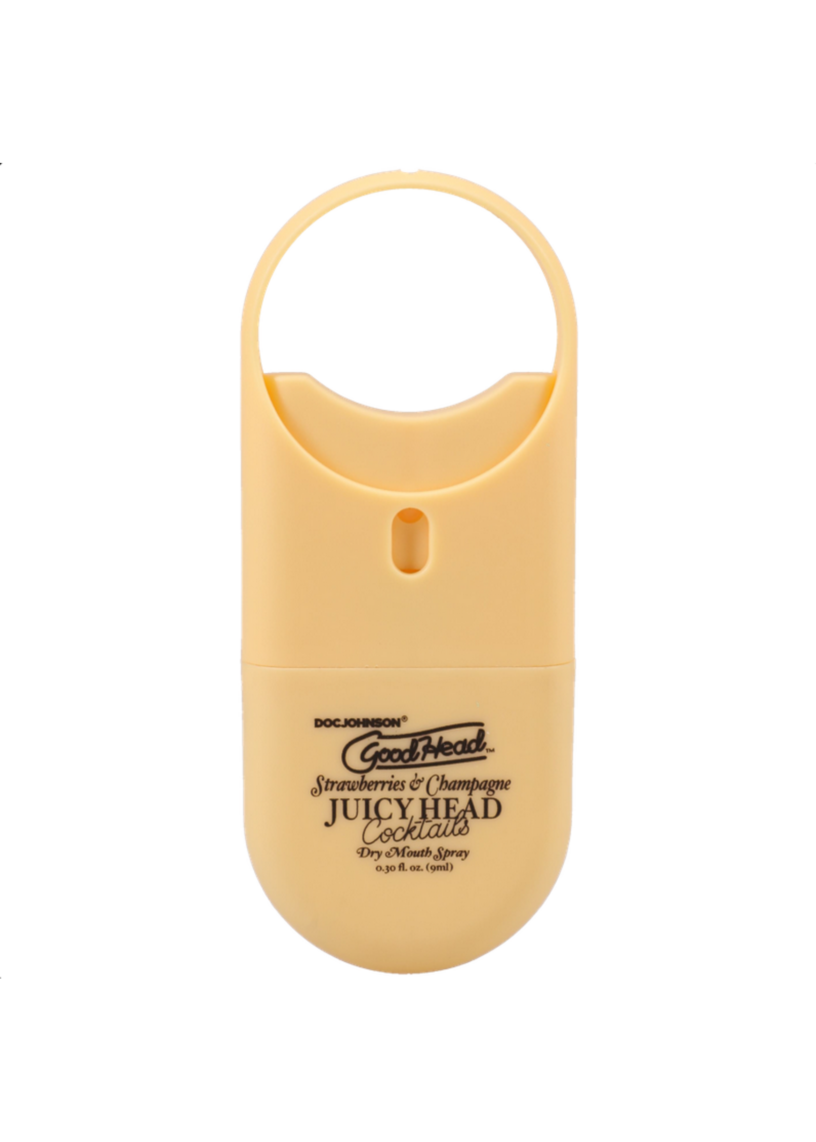 DocJohnson GoodHead - Juicy Head - Cocktails - Dry Mouth Spray To-Go - Strawberries & Champagne - .30 fl. oz.