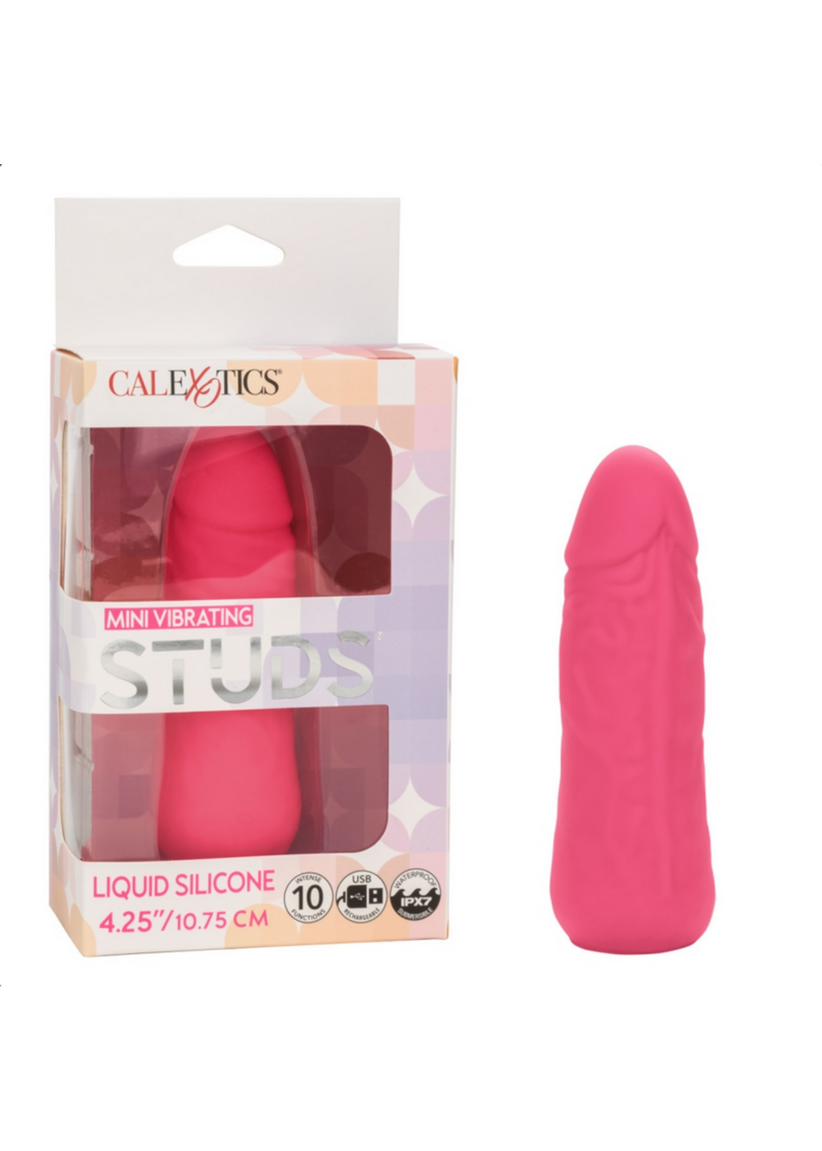 Calexotics Mini Vibrating Studs - Pink