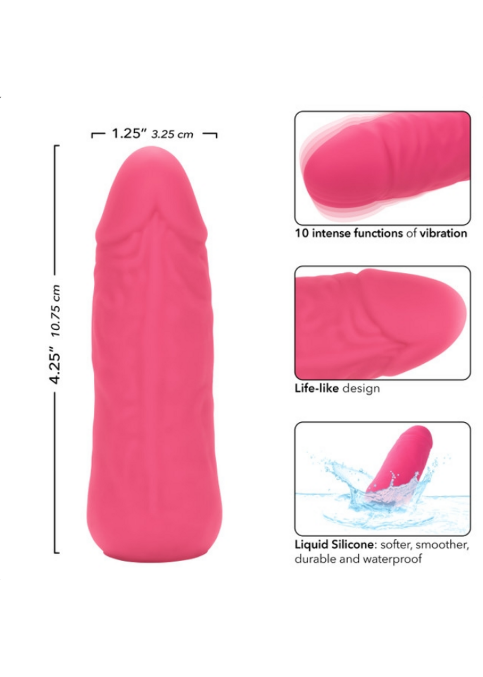 Calexotics Mini Vibrating Studs - Pink