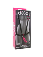 Dillio 6 Inch Strap-On Suspender Harness Set in Pink