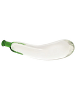 gläs Eggplant Ecstacy Glass Dildo