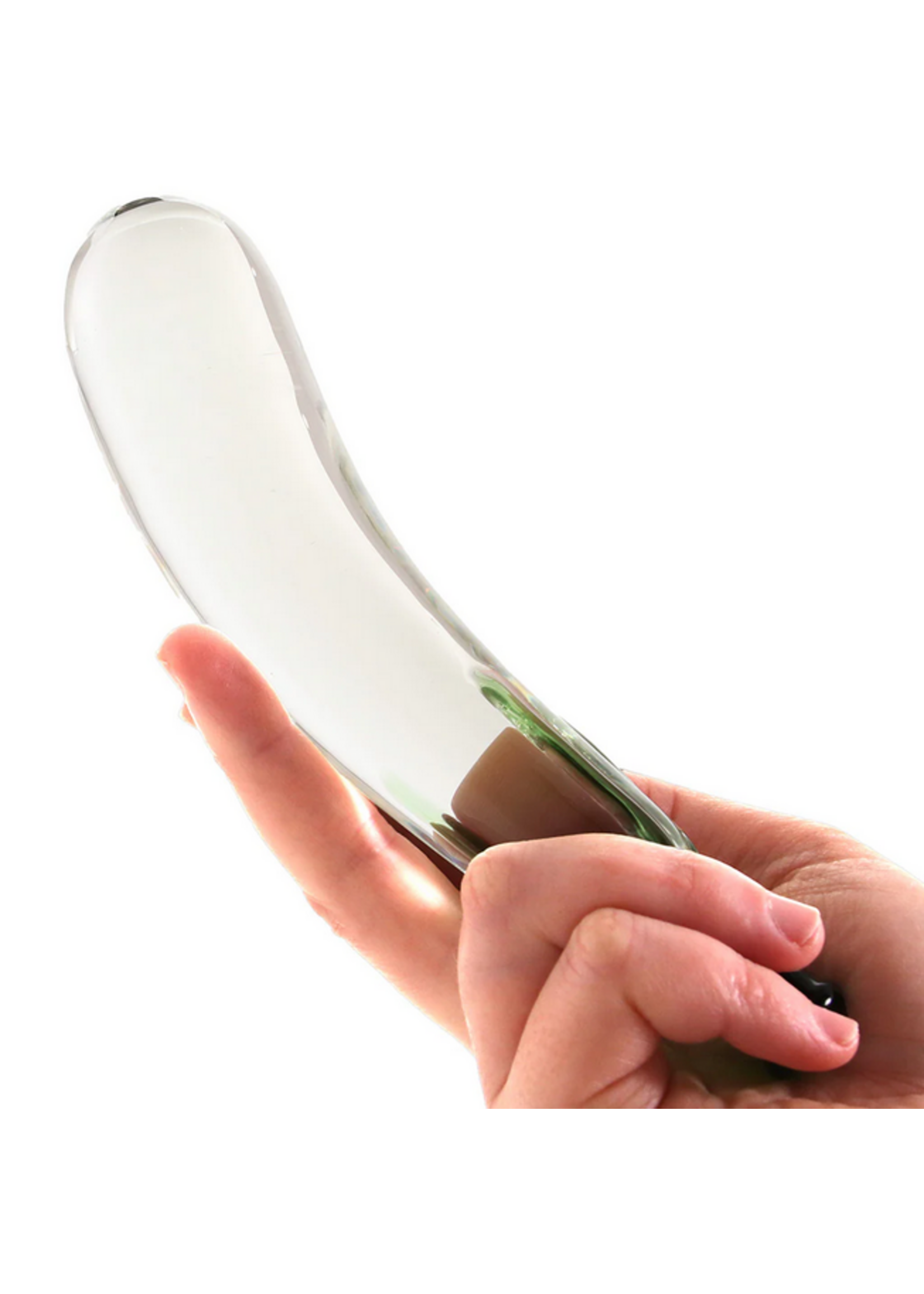 gläs Eggplant Ecstacy Glass Dildo