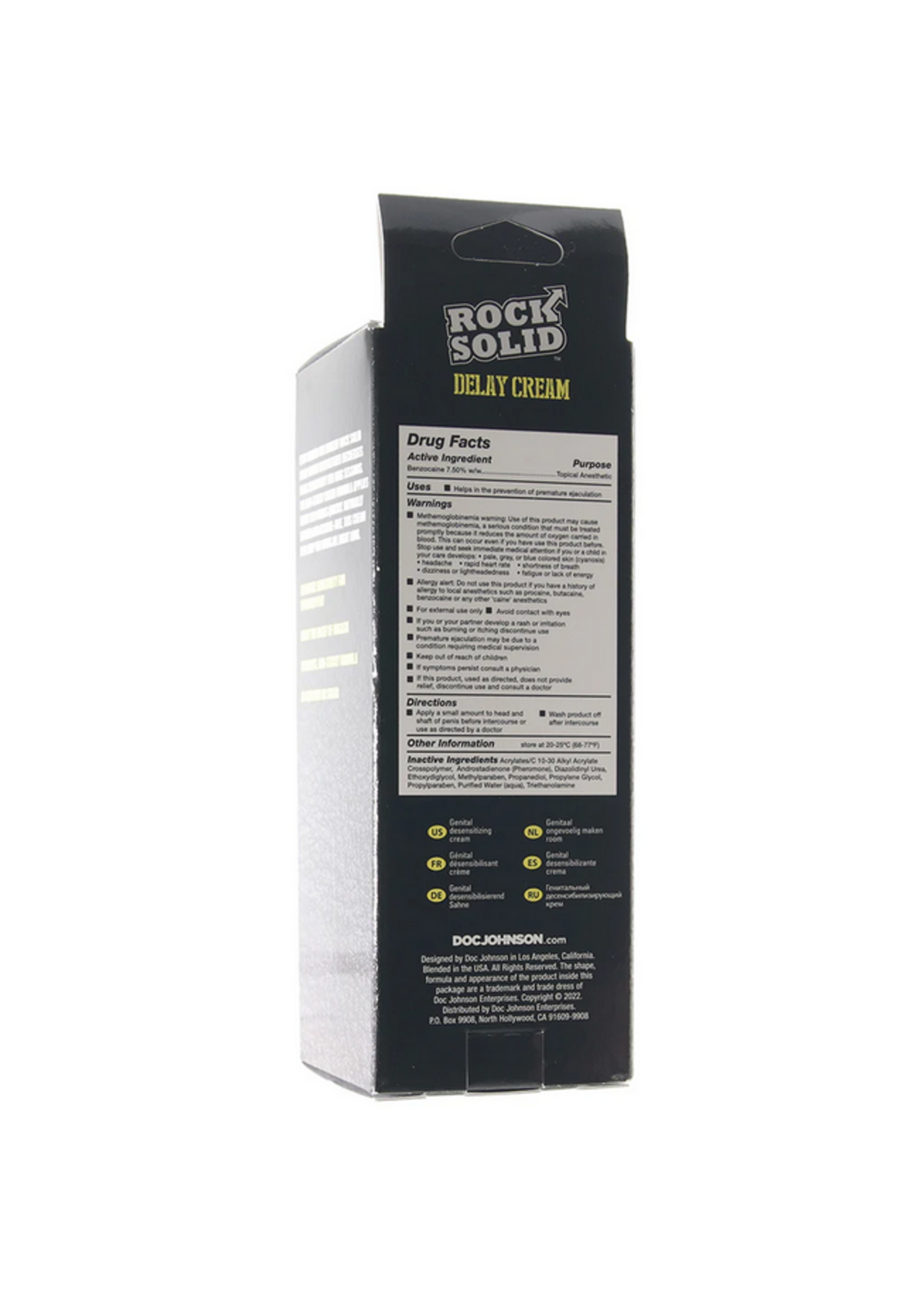 DocJohnson Rock Solid Delay Cream 2oz