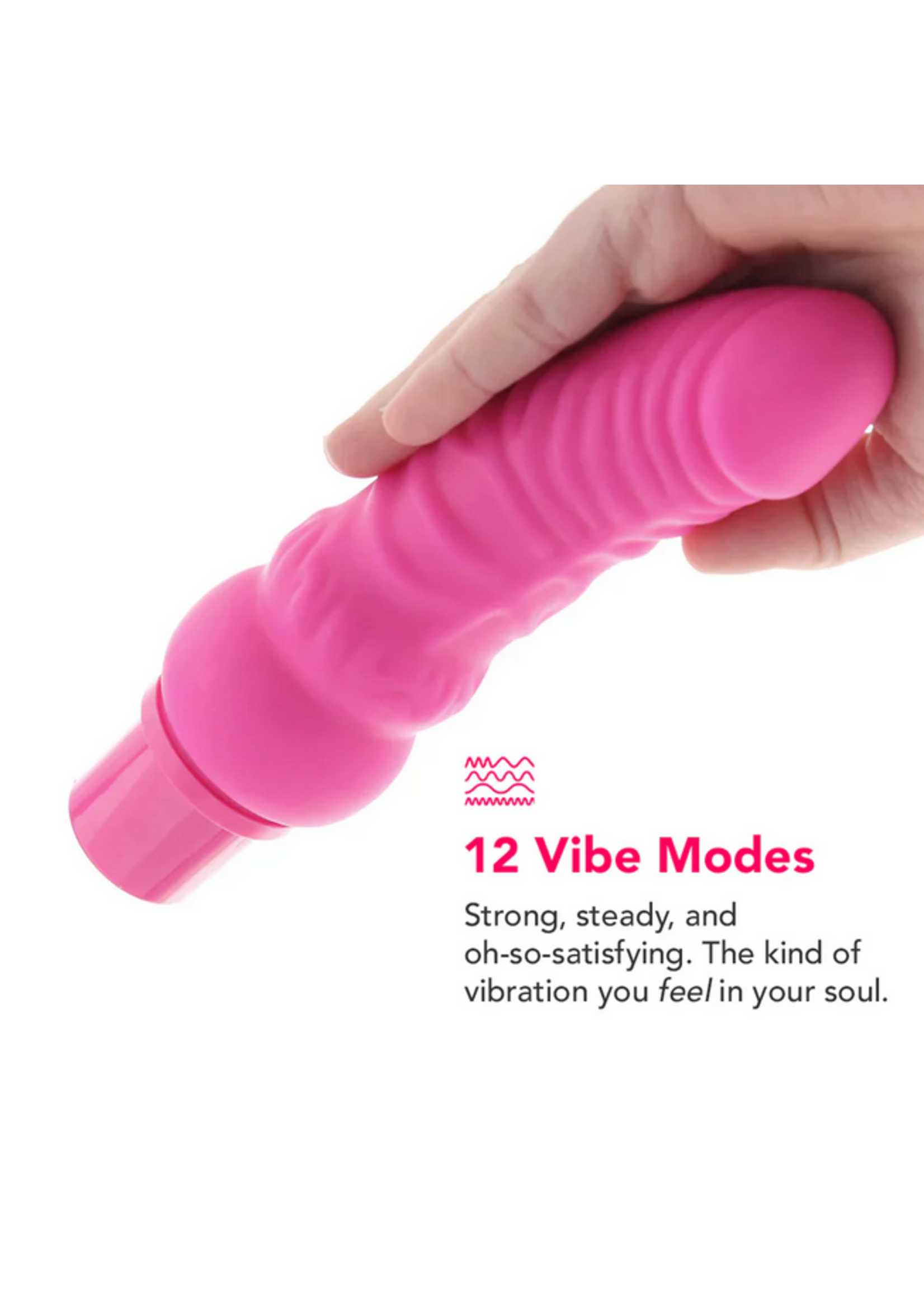 Calexotics Power Stud Rechargeable Curvy Vibe Pink