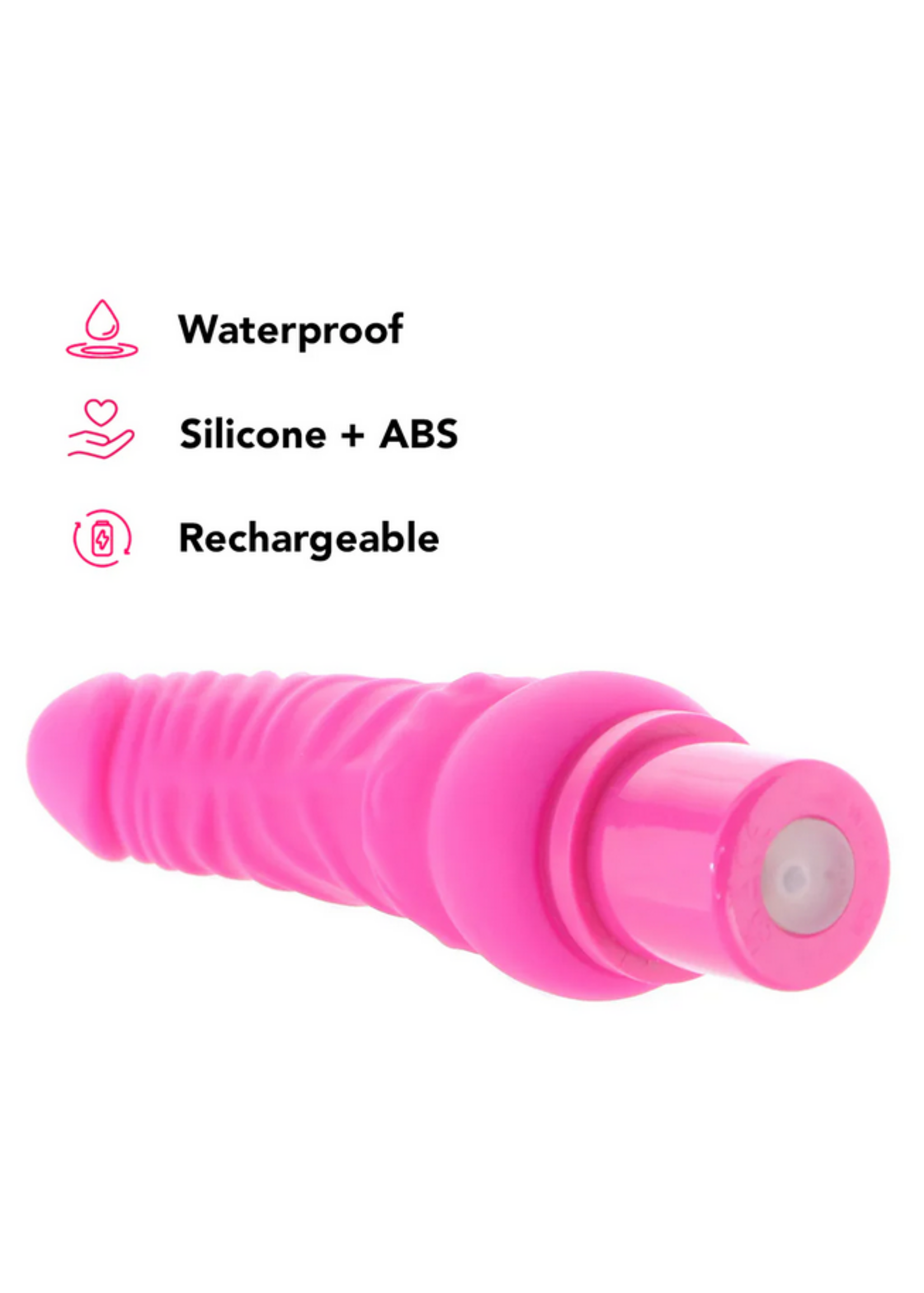 Calexotics Power Stud Rechargeable Curvy Vibe Pink