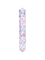 gläs 9 Inch Purple Rose Nubby Dildo