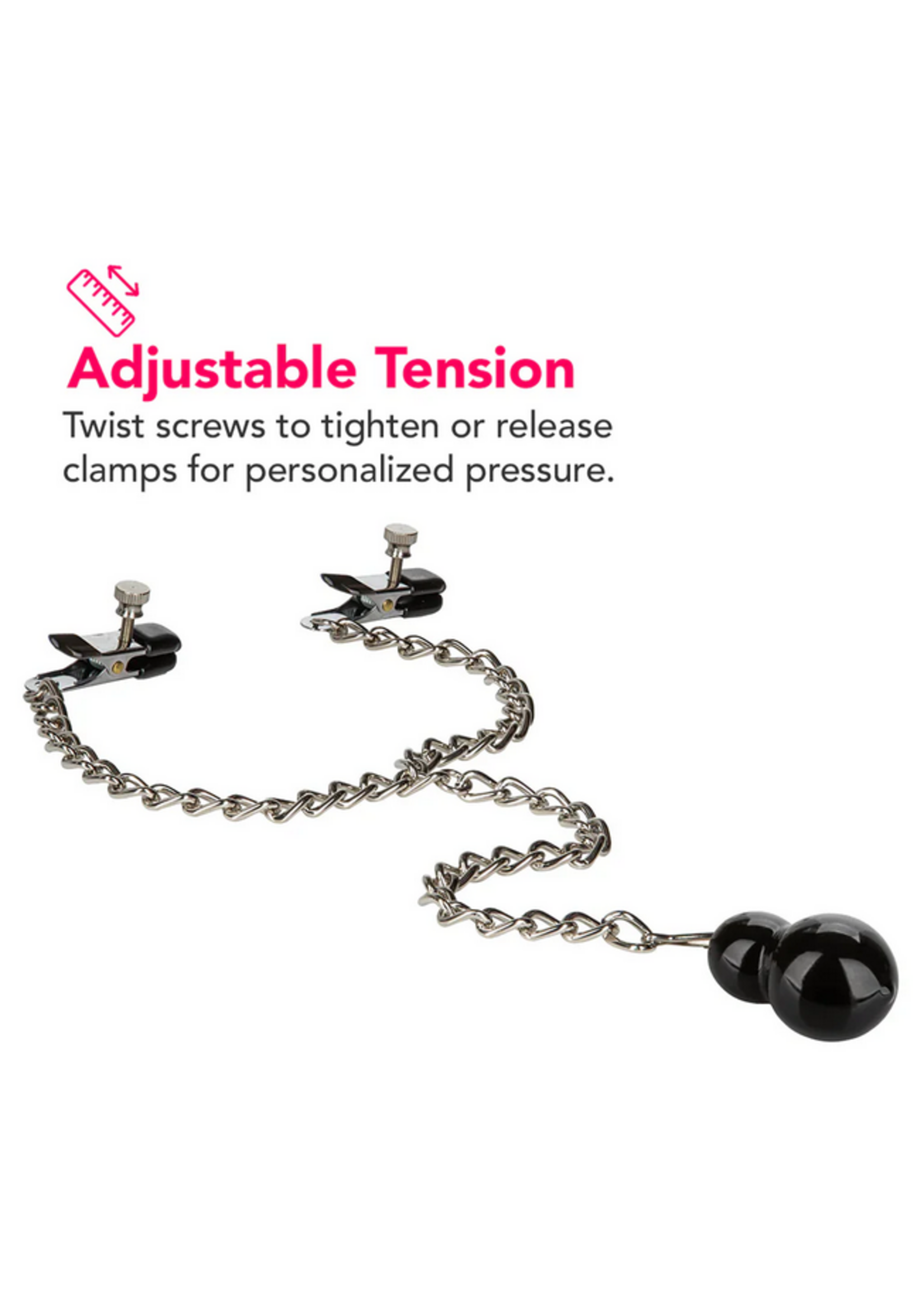 Calexotics Nipple Play Weighted Dual Tier Nipple Clamps