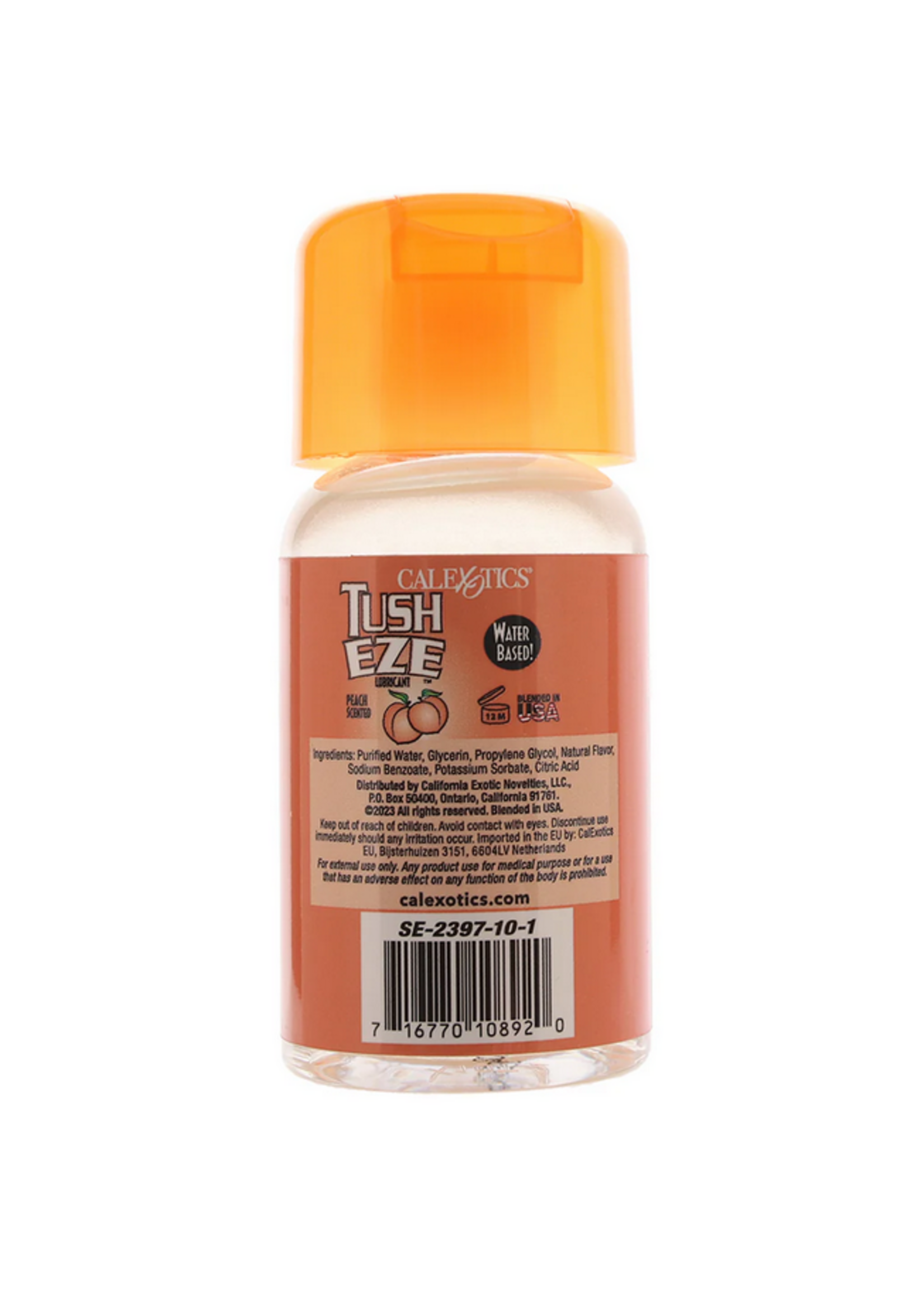 Calexotics Tush Eze Water Based Lubricant 6oz Peach
