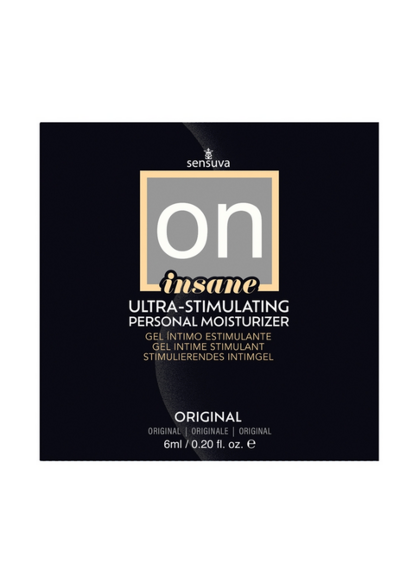Sensuva On Insane Ultra-Stimulating Personal Moisturizer - Unscented 6mL Packet