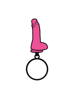 Pink Dildo Keychain