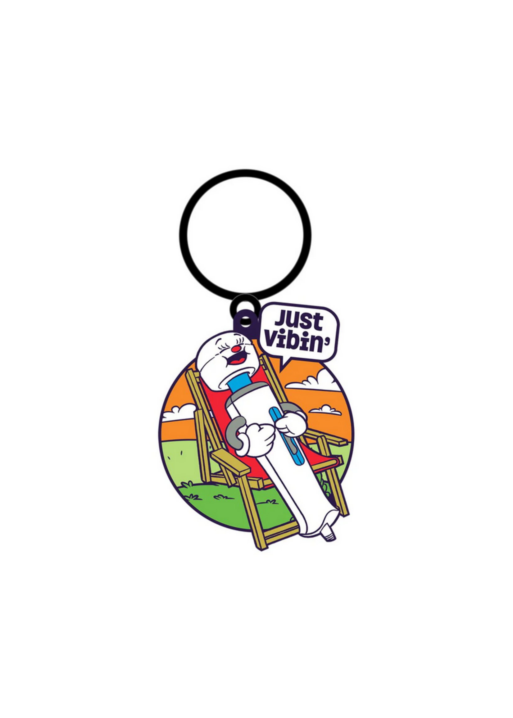 Fuck Buddies Just Vibin' Keychain