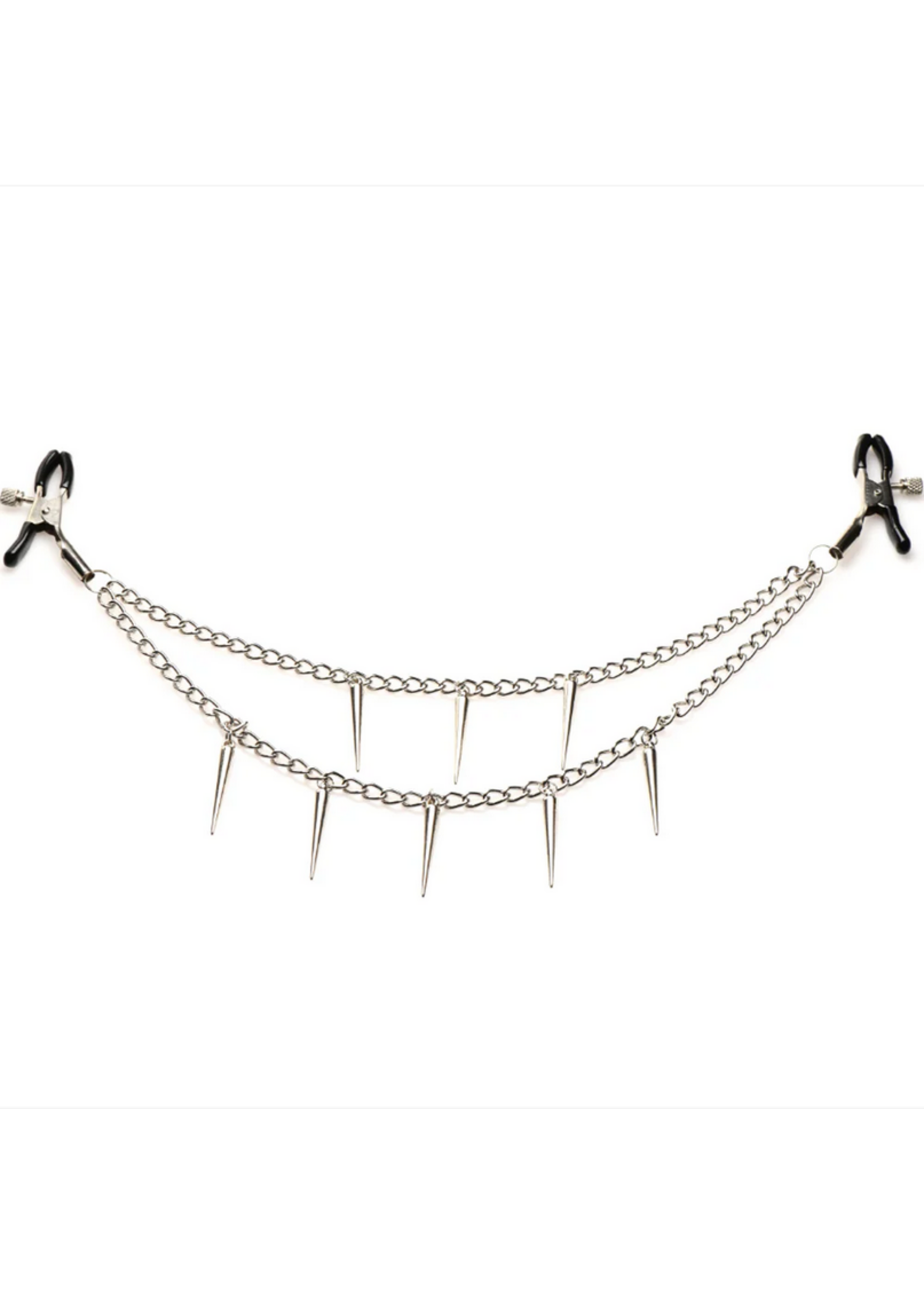 Master Series Daggers Double Chain Nipple Clamps
