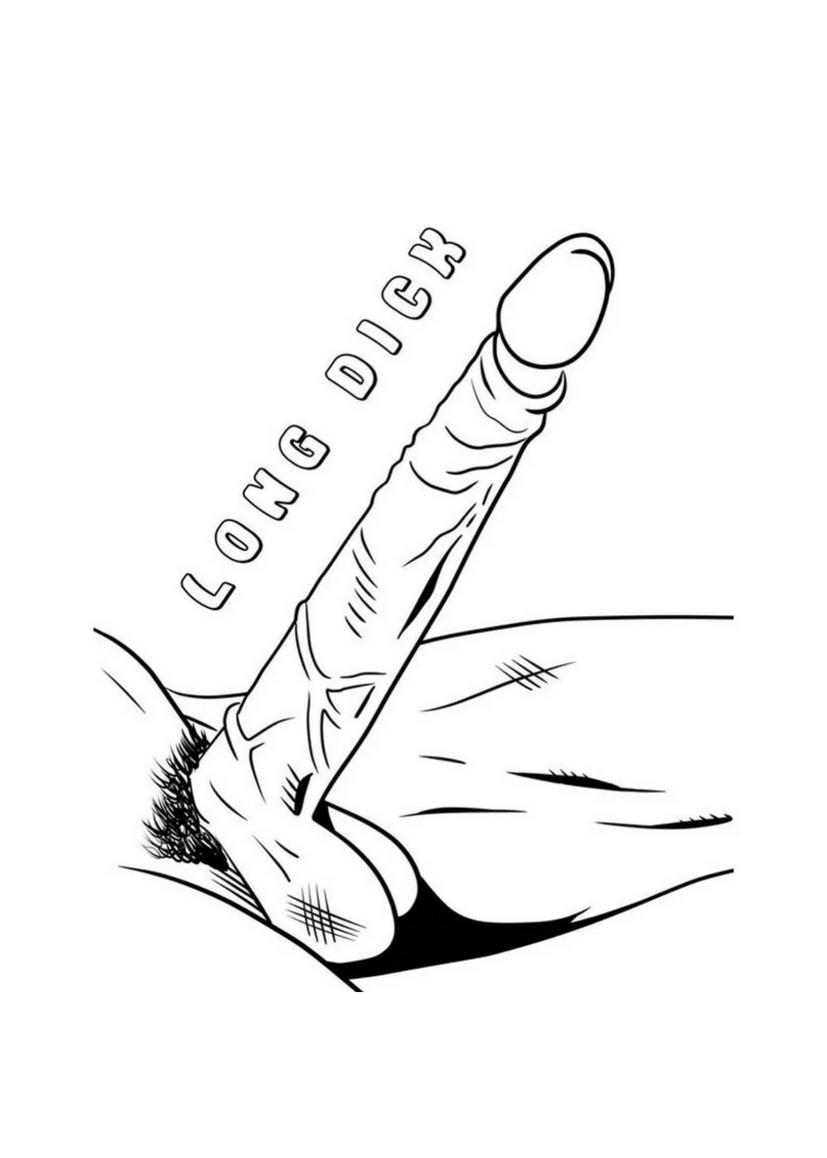 Wood Rocket LLC HUGE Dicks Colouring Book