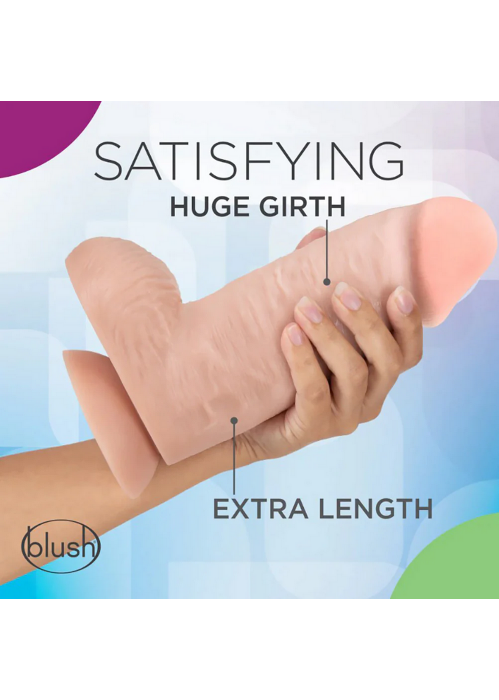 Blush Au Naturel - Thick 2.75 Pounder 10" Dildo - Vanilla