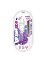 Hott Products Dream Boy 7" - Jelly Vibrator - Wet Dreams Lavender