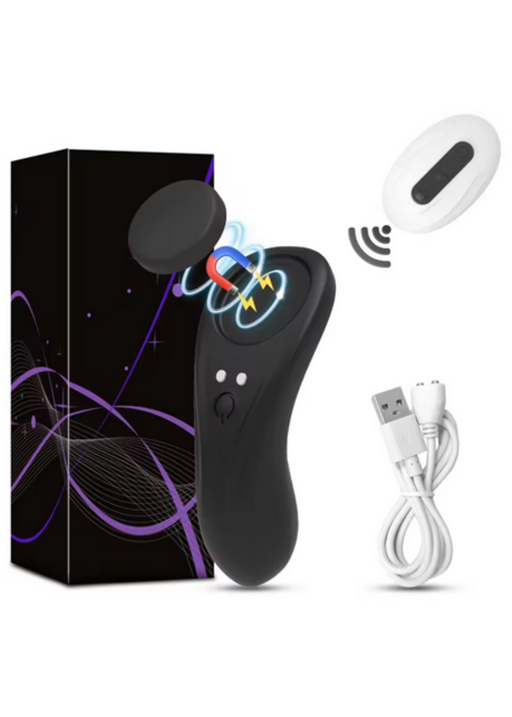 Smoosh Toys Smoosh Panty Vibe w/ Magnet Black