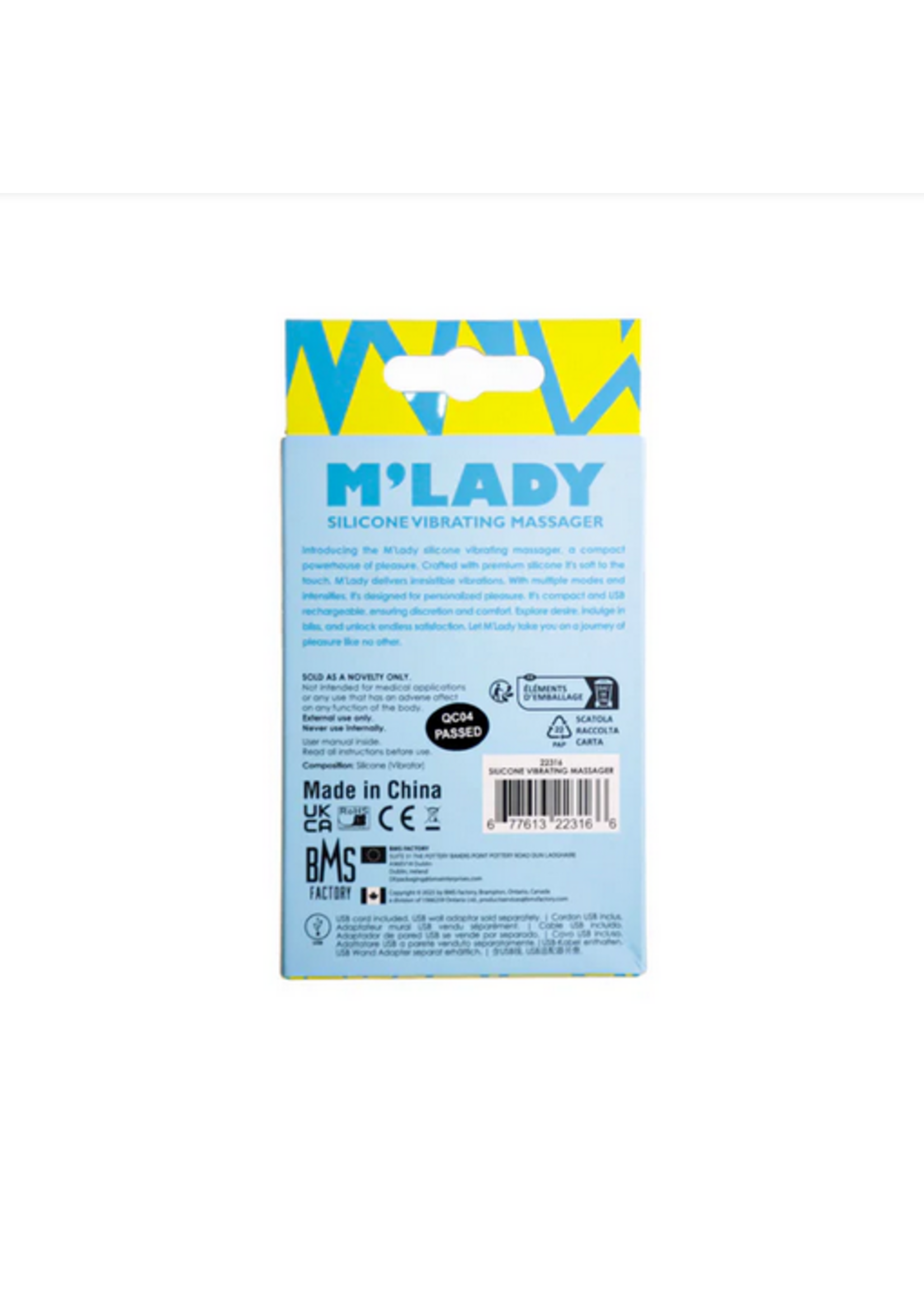 M’Lady Silicone Vibrating Massager