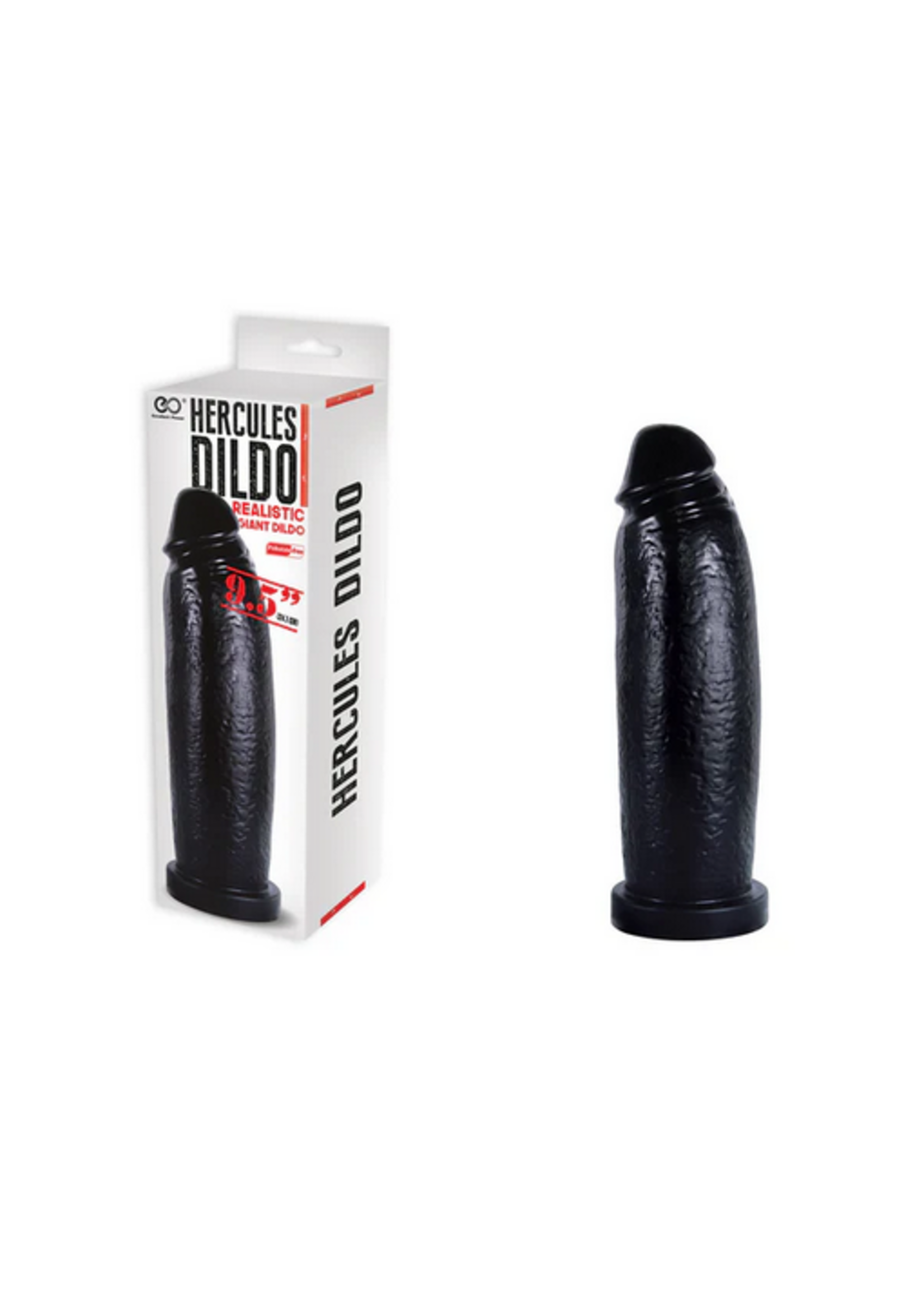 Hercules Dildo Realistic Giant Dildo 9.5” – Black