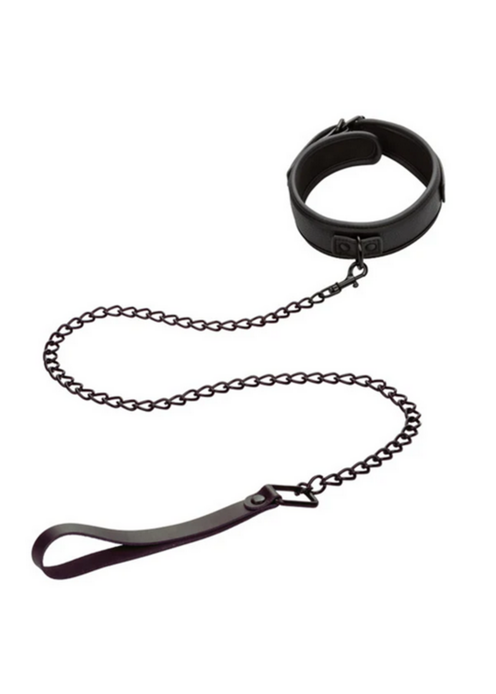 Calexotics Nocturnal Collection Collar & Leash - Black
