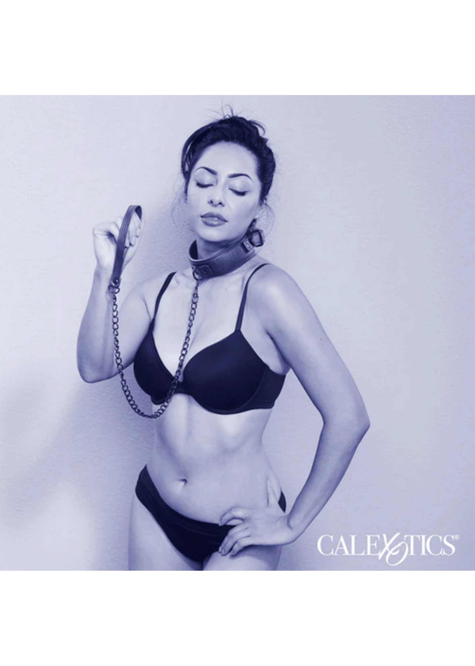 Calexotics Nocturnal Collection Collar & Leash - Black