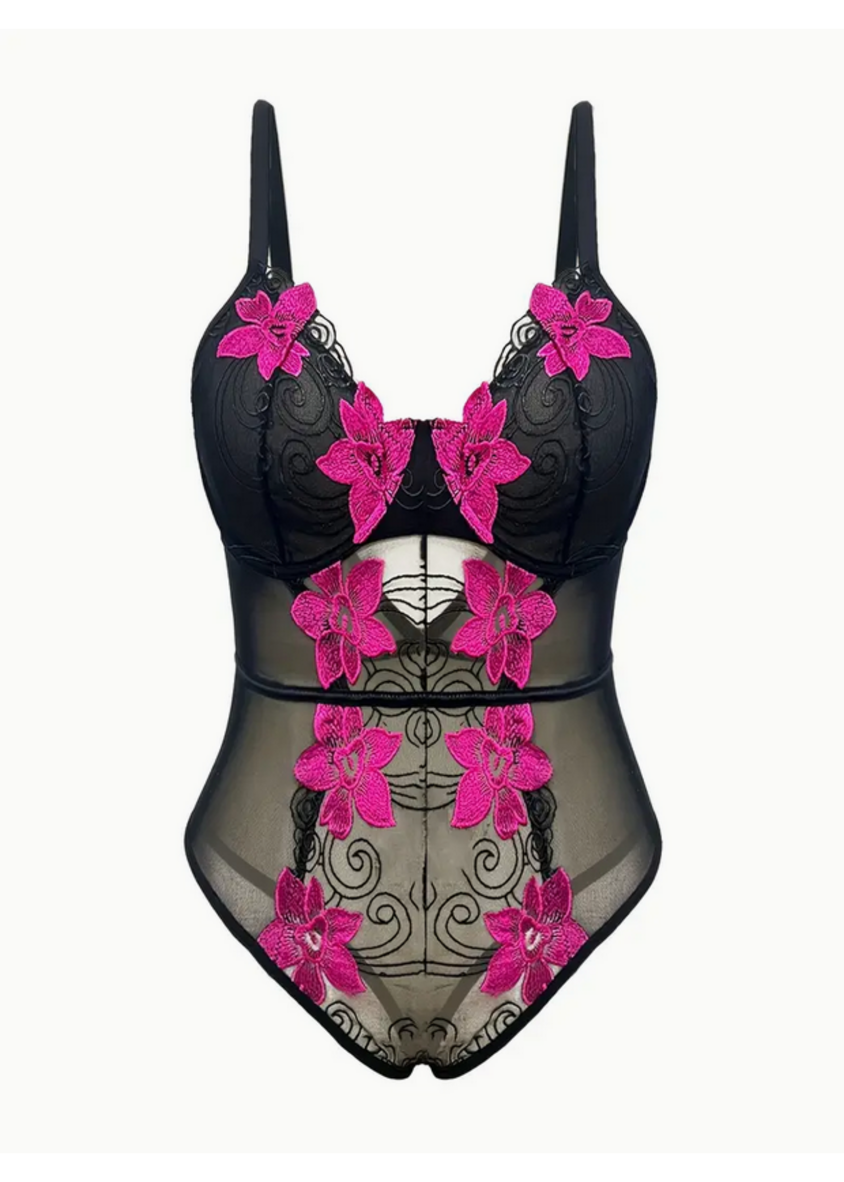 Clearance Midnight Bloom Lace Bodysuit