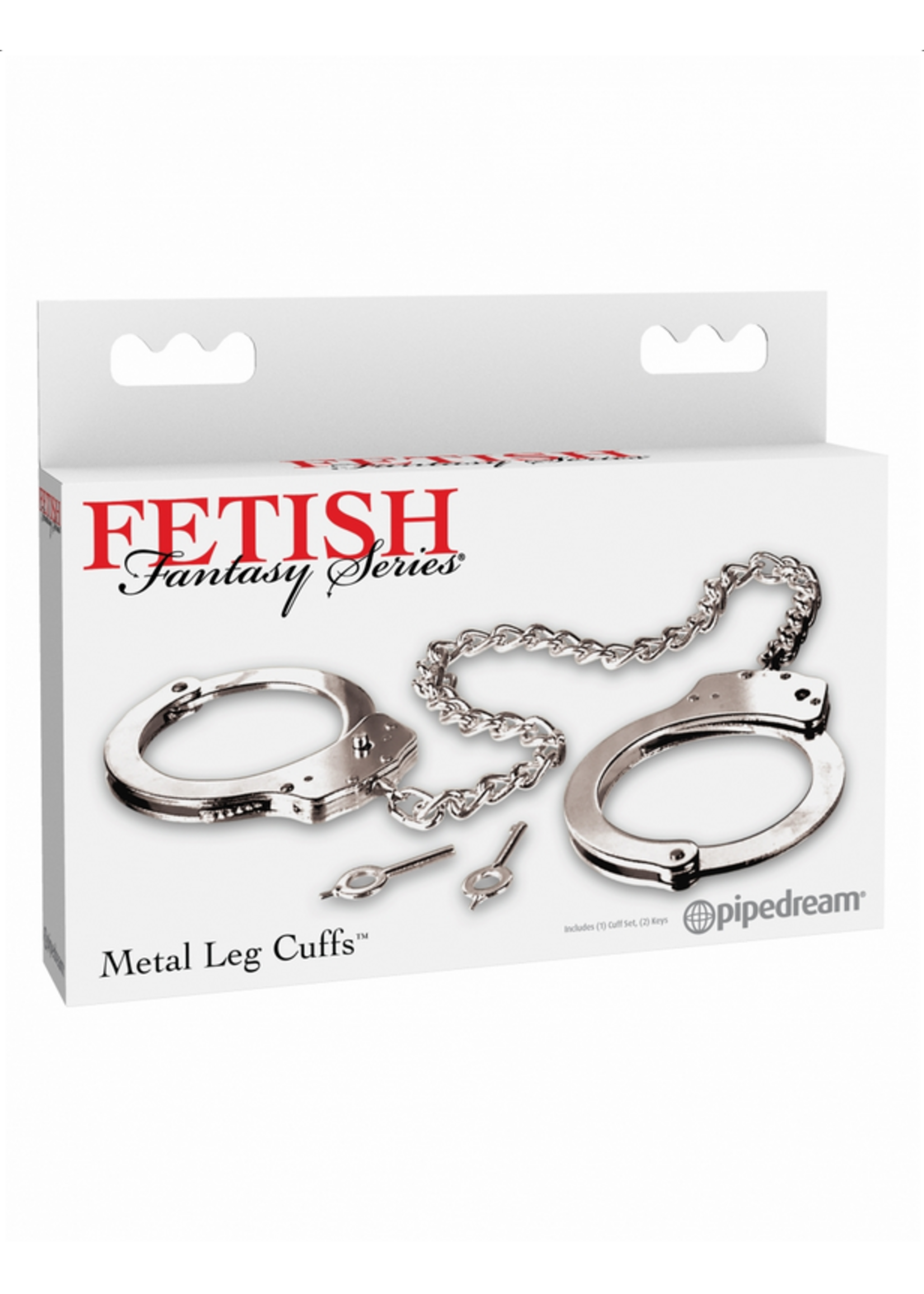 Fetish Fantasy Series Metal Leg Cuffs - Silver