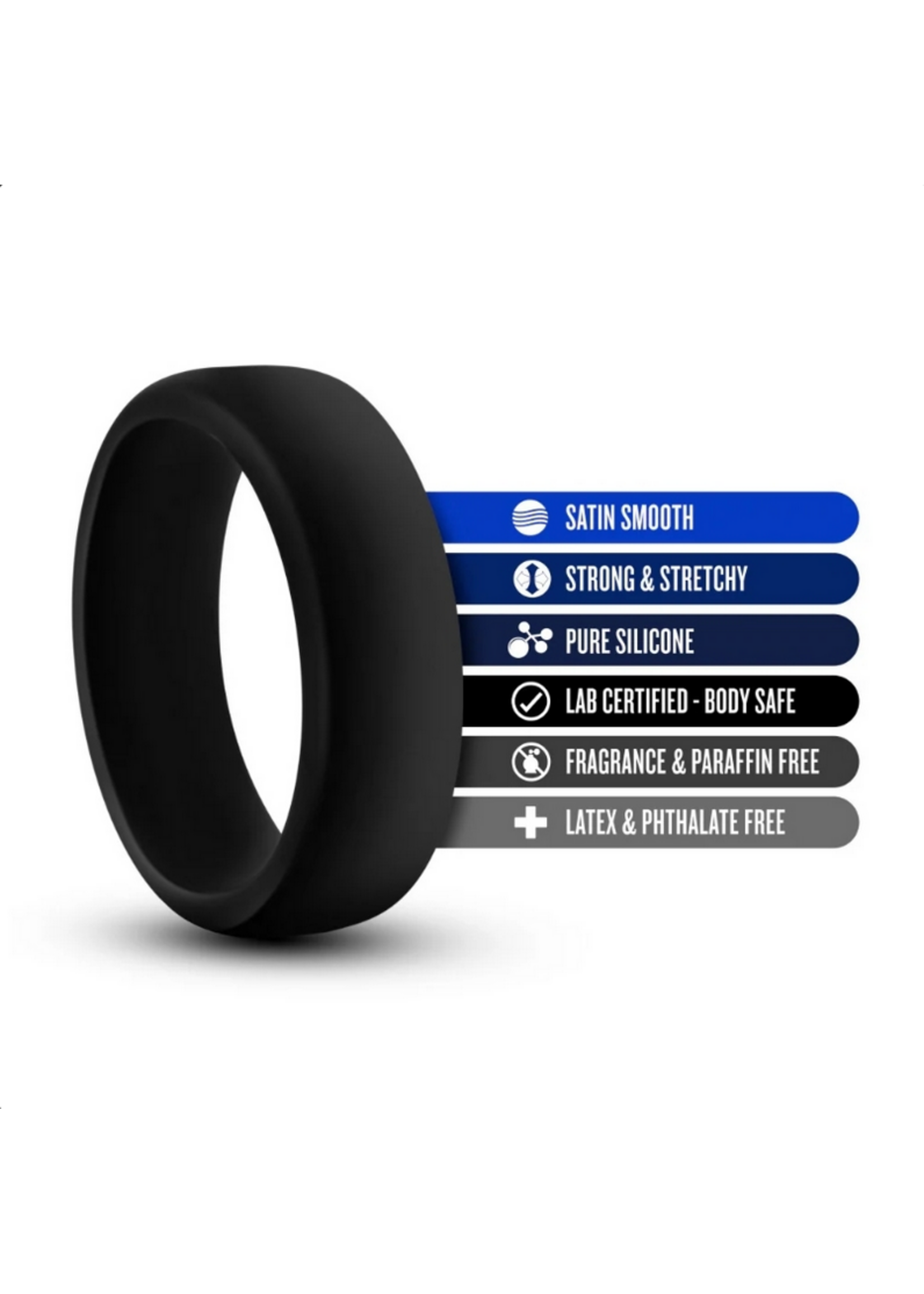 Blush Blush - Performance - Silicone Pro Cock Ring - Black