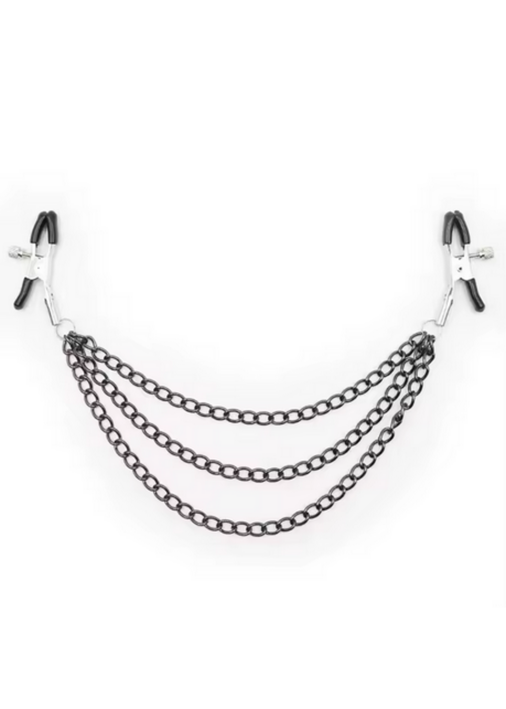 Black Chain Nipple Clamps