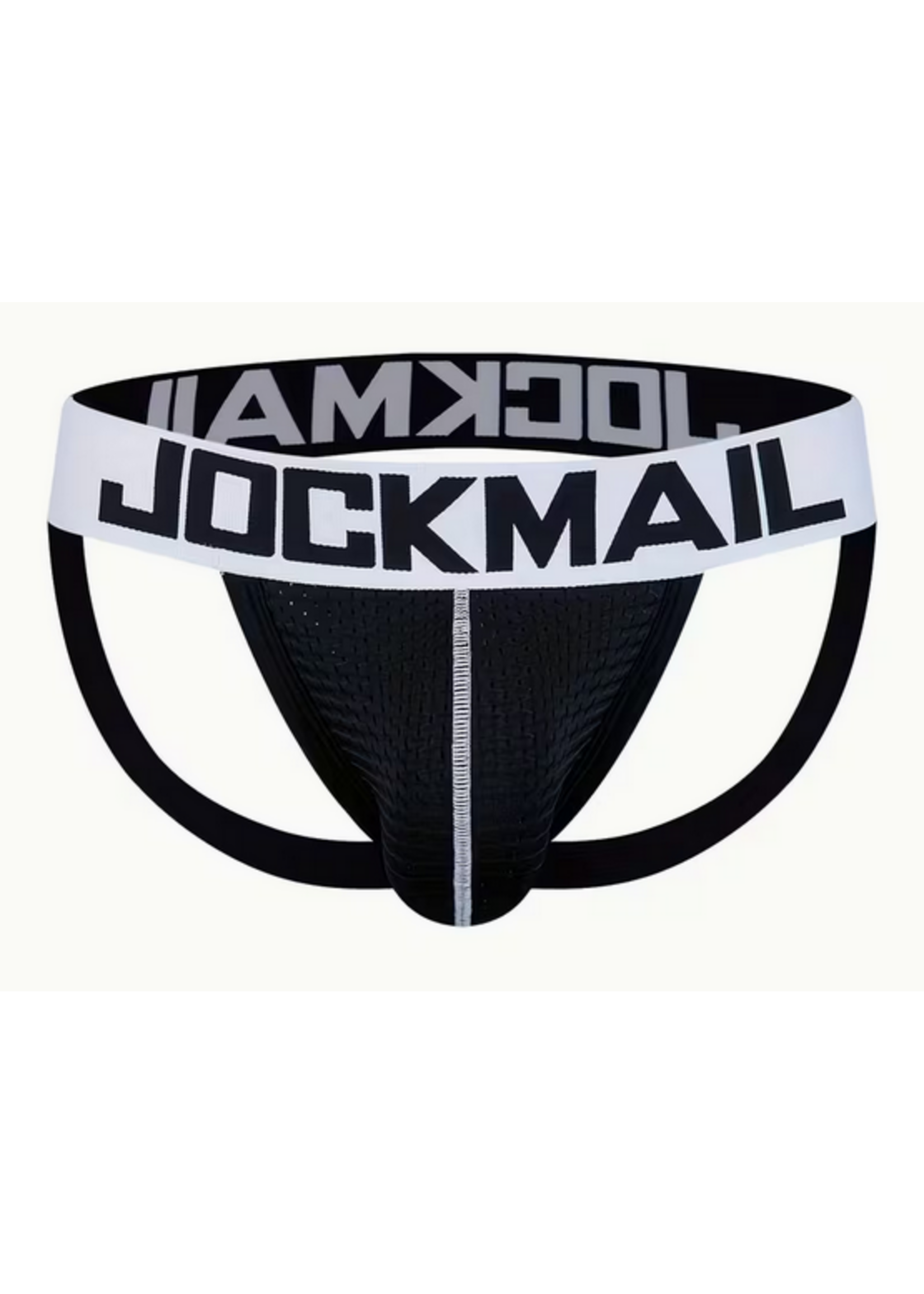 Men's Black & White Jock Strap