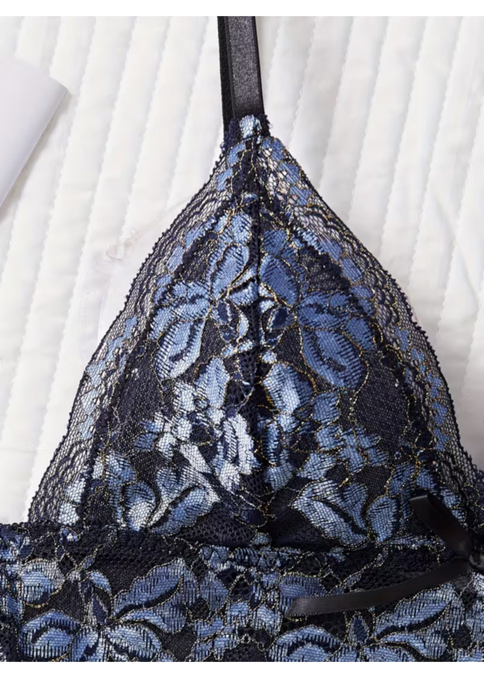 Midnight Stardust Lace Set