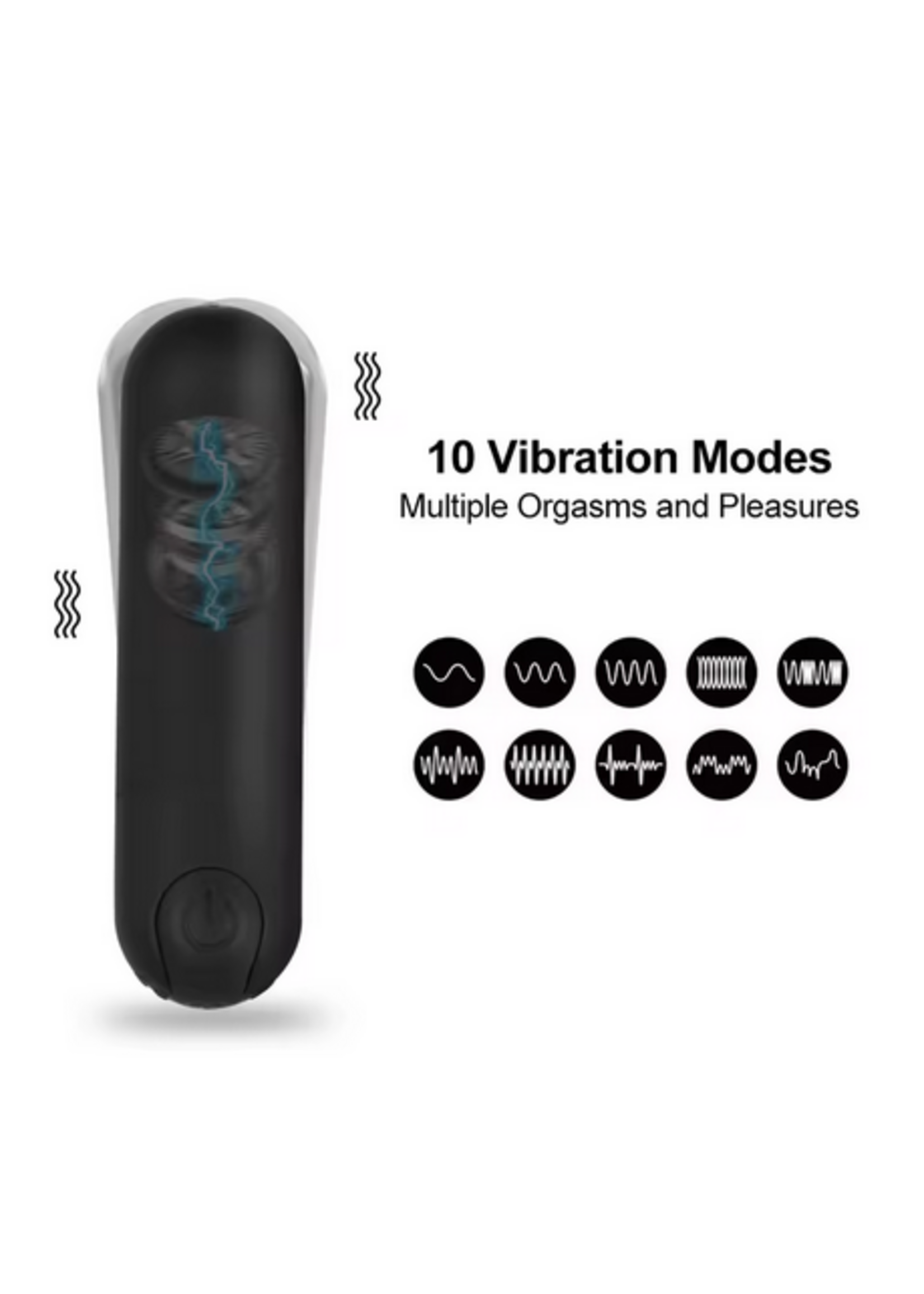 Black Silicone Bullet