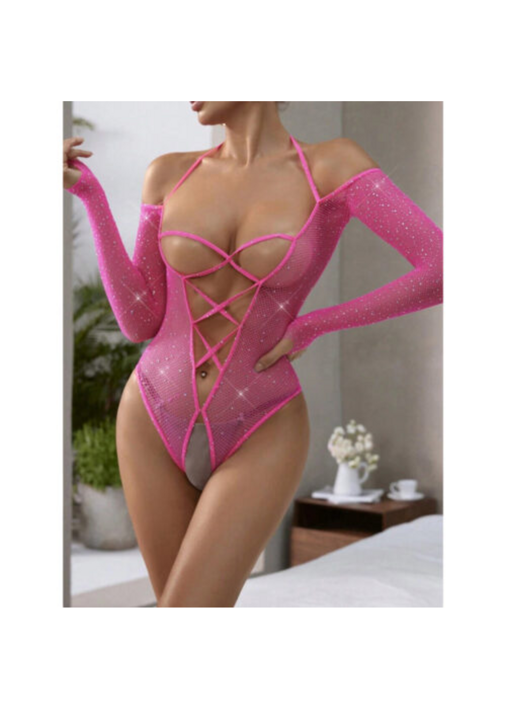 Teddy Cupless Rhinestone