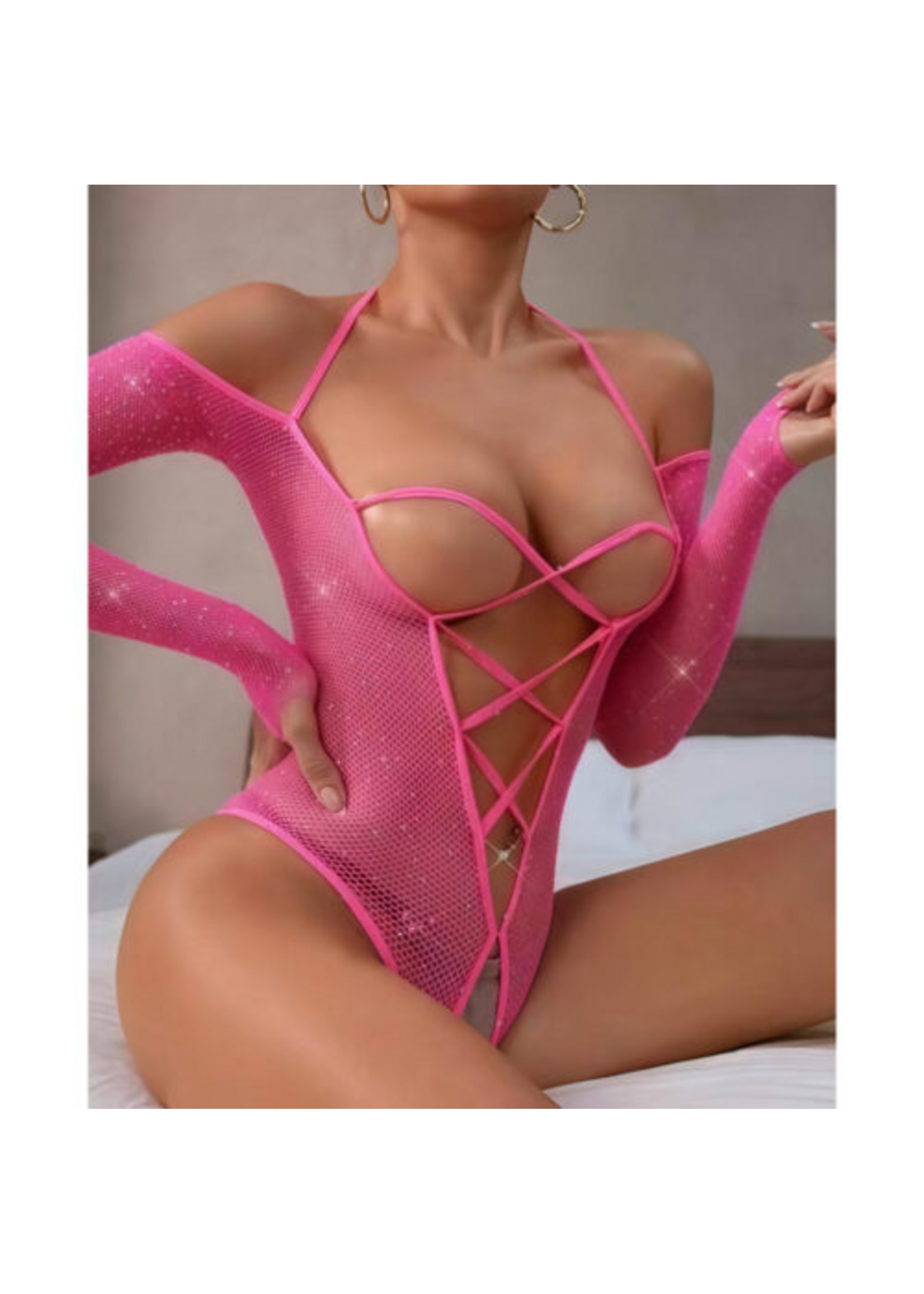 Teddy Cupless Rhinestone