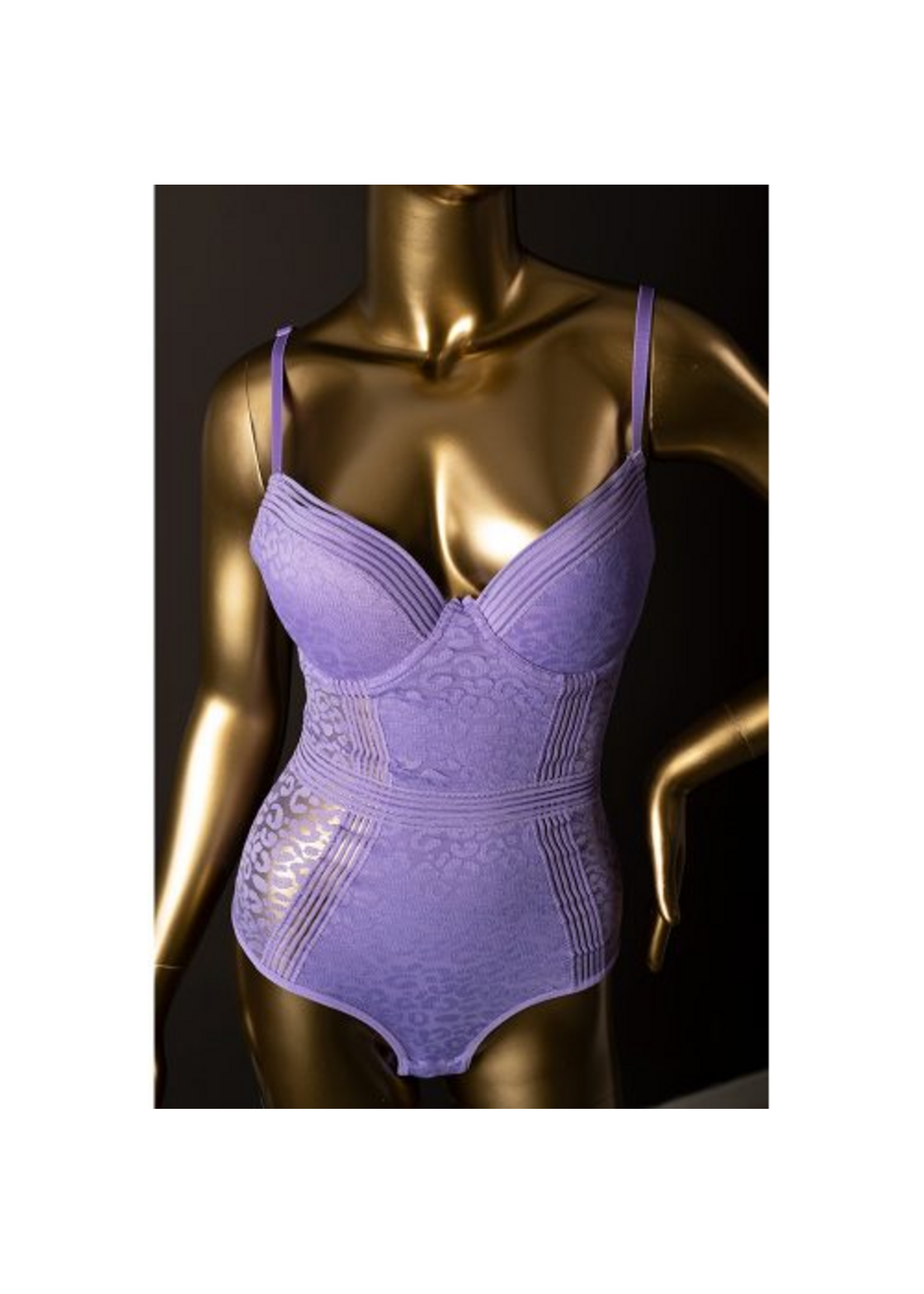 Teddy Leo Paisley Purple Medium