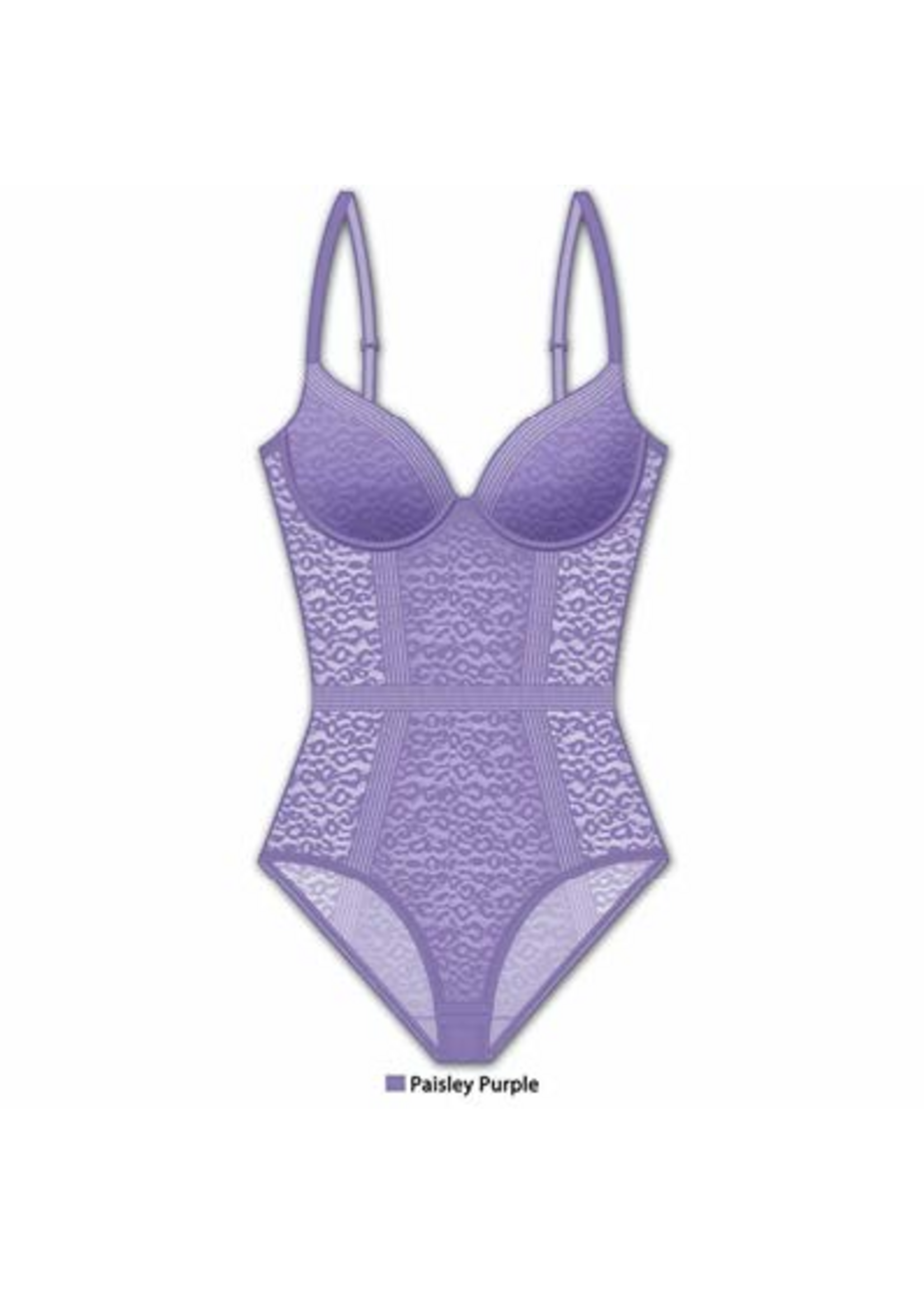 Teddy Leo Paisley Purple Medium