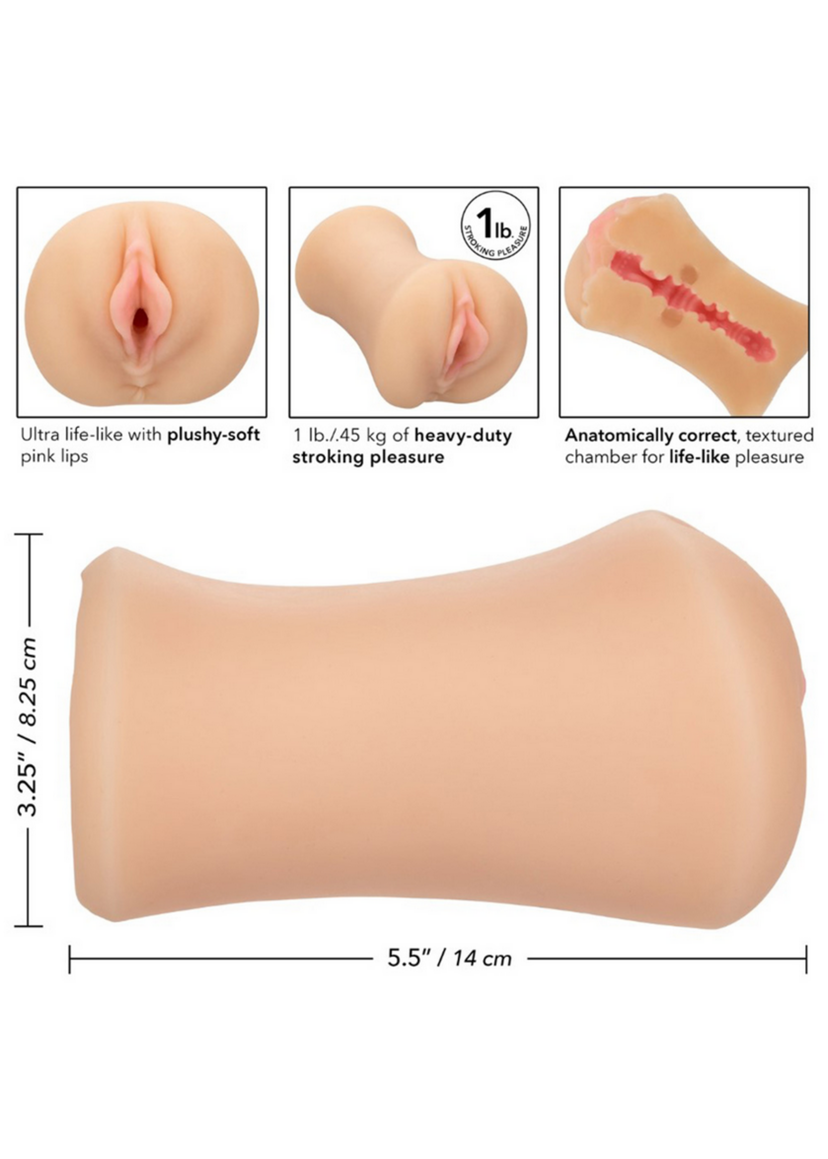 Calexotics Stroke It – Tight Pussy – Peach