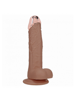 Shots Toys Shots - RealRock - Metalhead - Regular Straight with Balls 8" - Tan