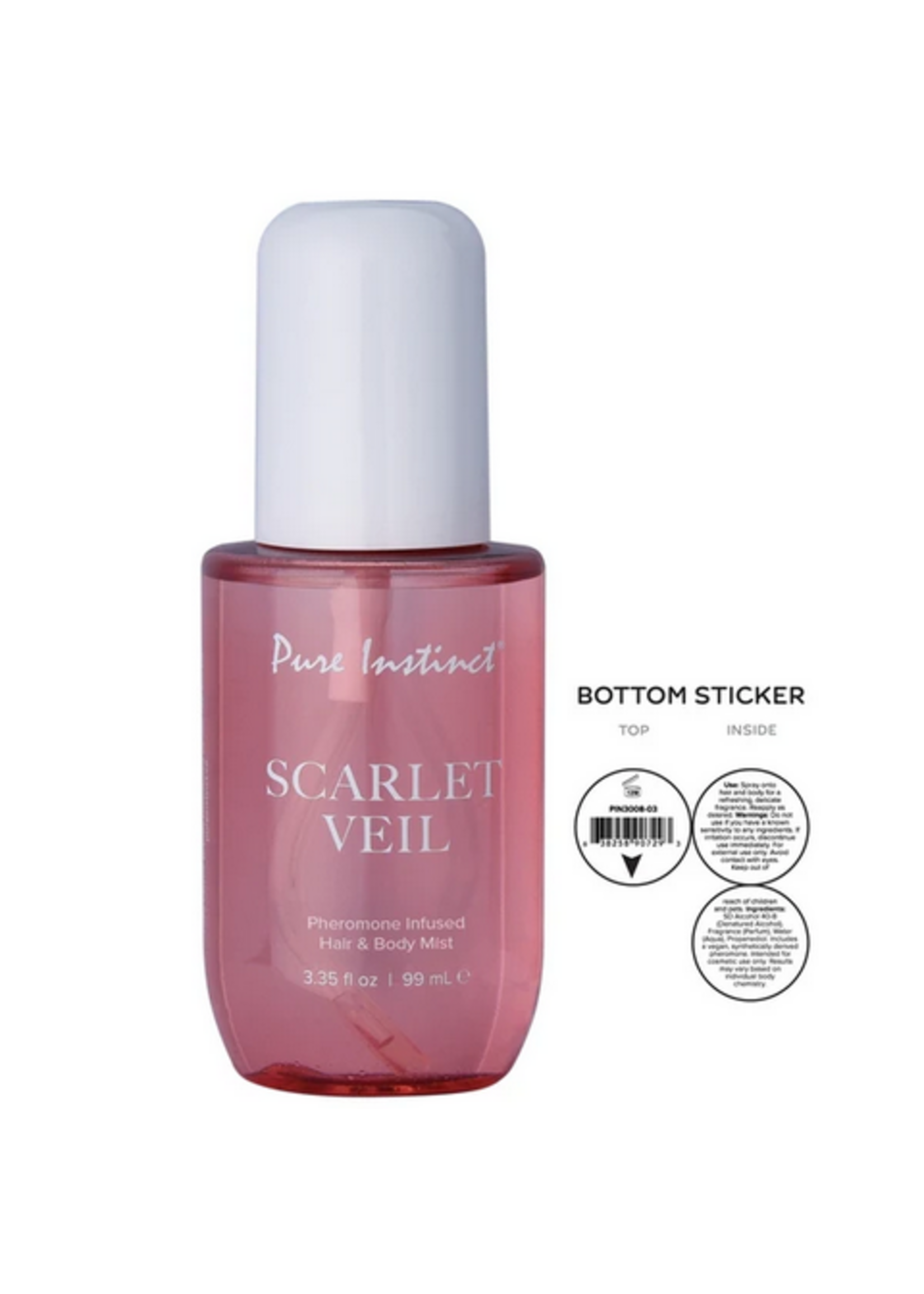 Pure Instinct PURE INSTINCT - PHEROMONE HAIR & BODY MIST - SCARLET VEIL - 3.35 floz | 99mL