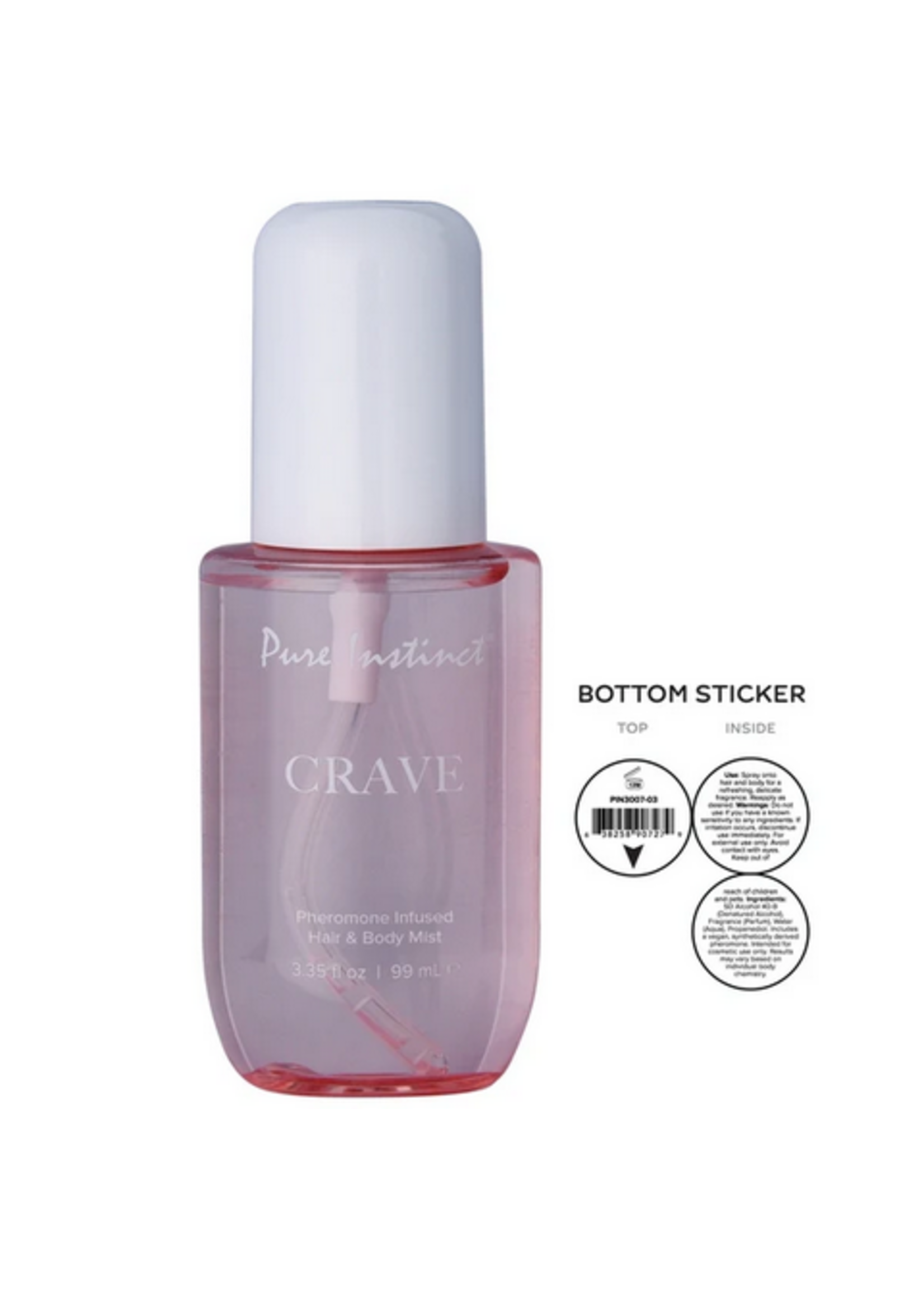 Pure Instinct PURE INSTINCT - PHEROMONE HAIR & BODY MIST - CRAVE - 3.35 floz | 99mL