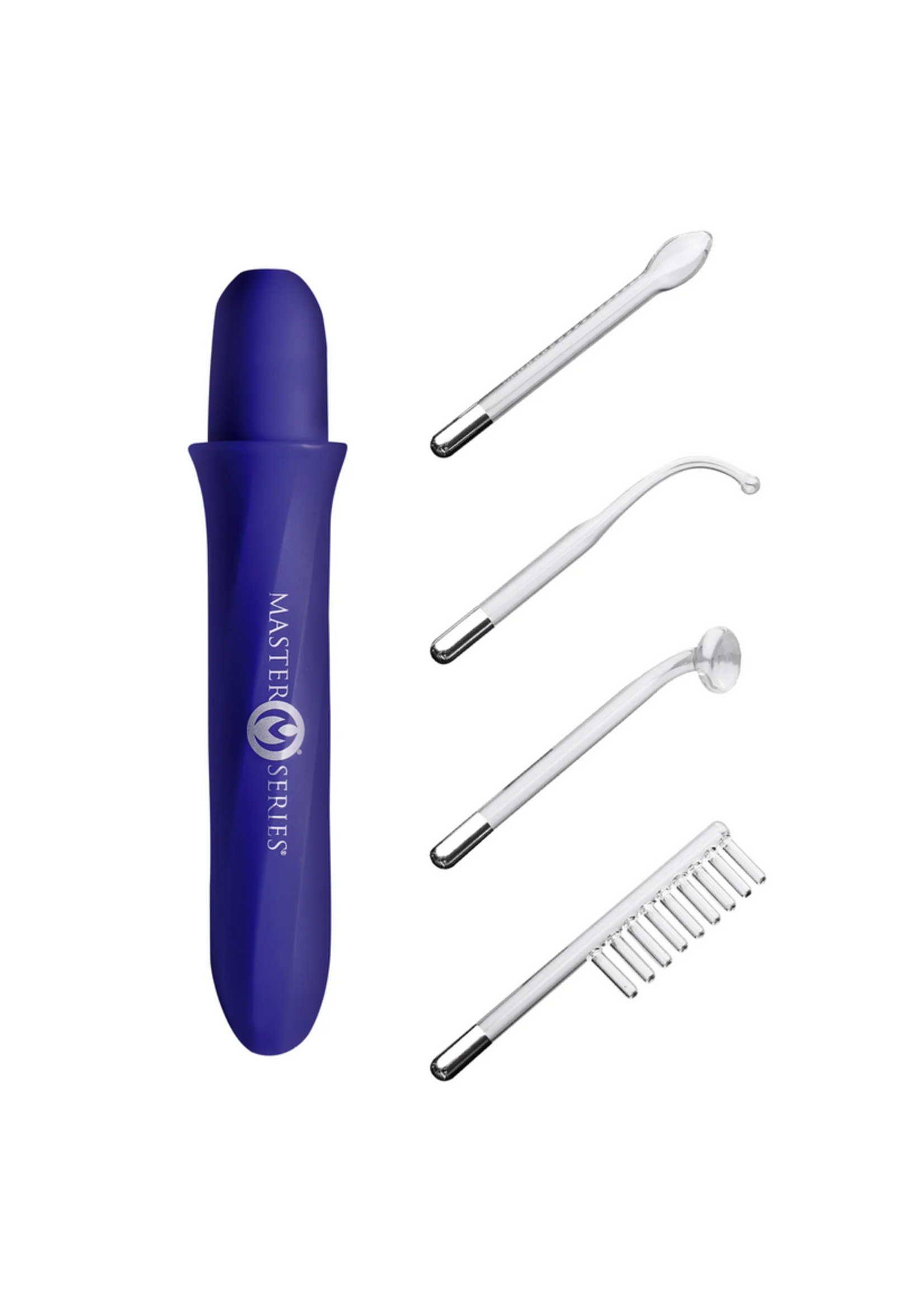 Master Series Elektrawand Rechargeable Violet Wand with Attachments - Purple