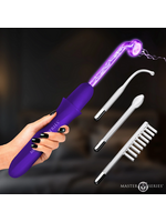 Master Series Elektrawand Rechargeable Violet Wand with Attachments - Purple