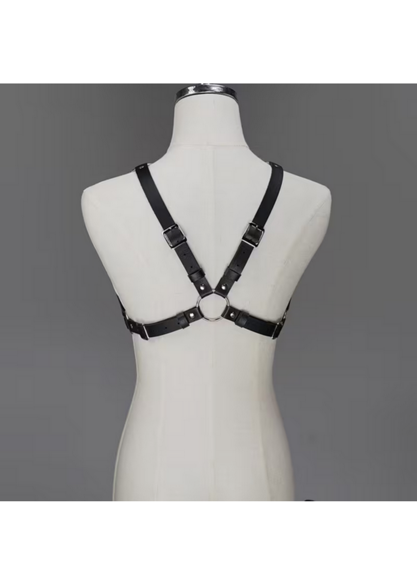 Value Faux Leather Pentagram Chest Harness