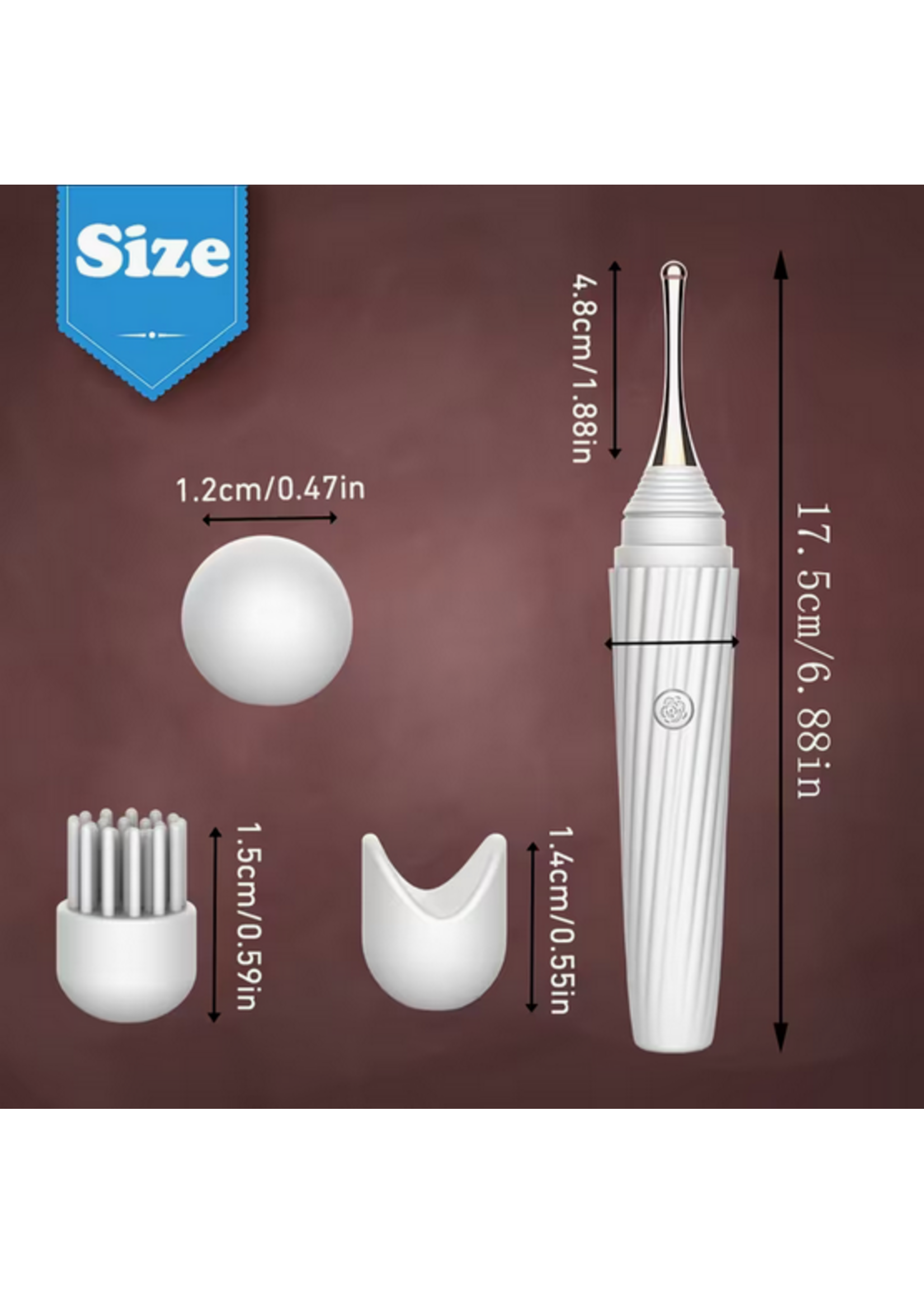 Pin Point Vibrator with attachments