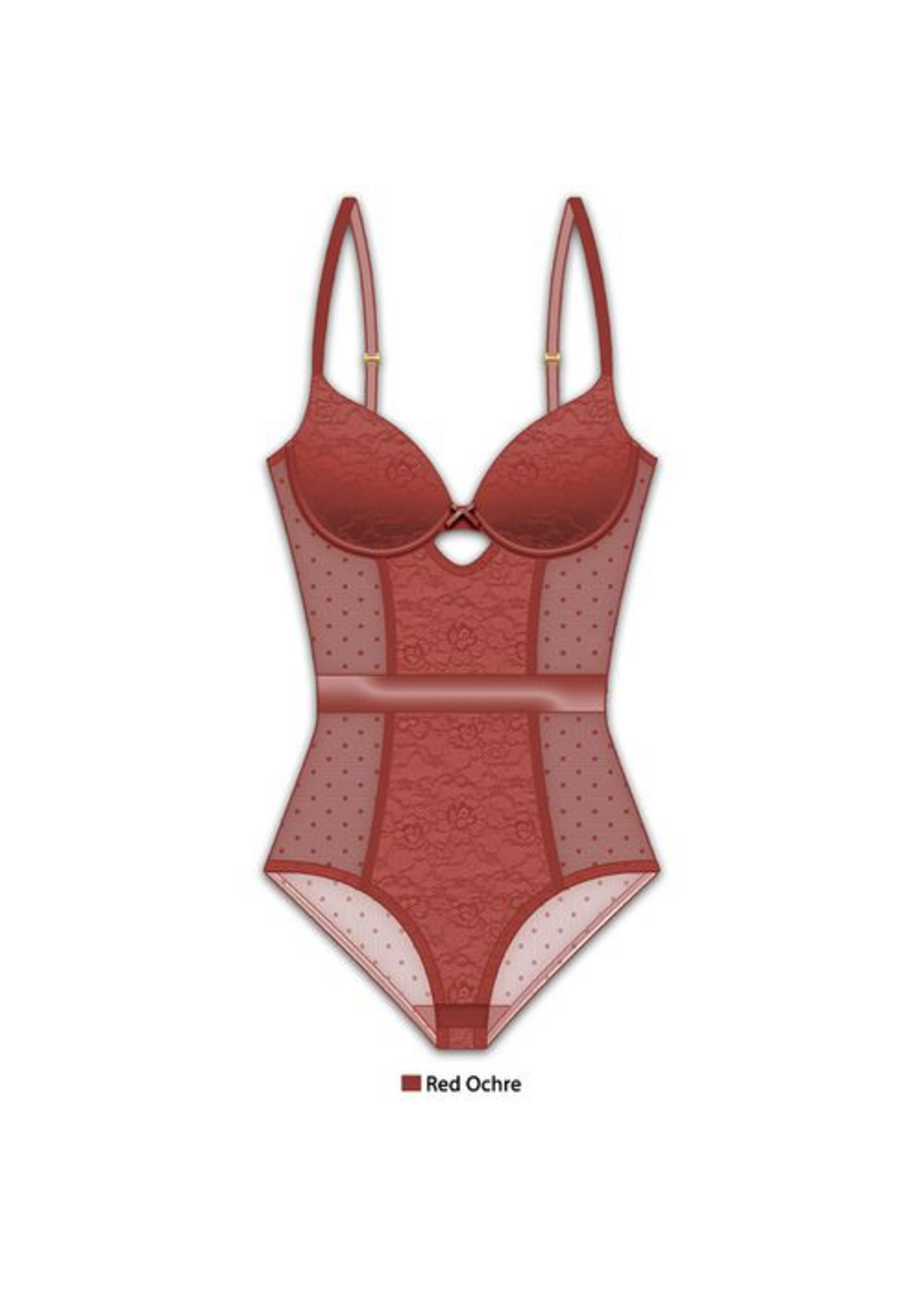 French Affair – Teddy Dot Band Red Ochre LRG