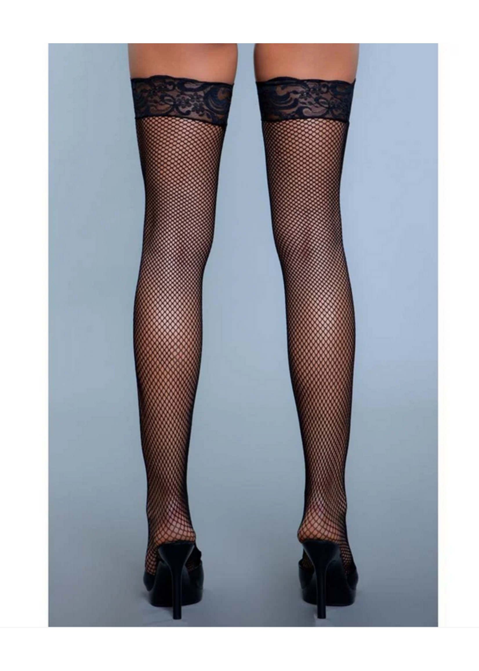 Kiss Goodnight Thigh High - Black