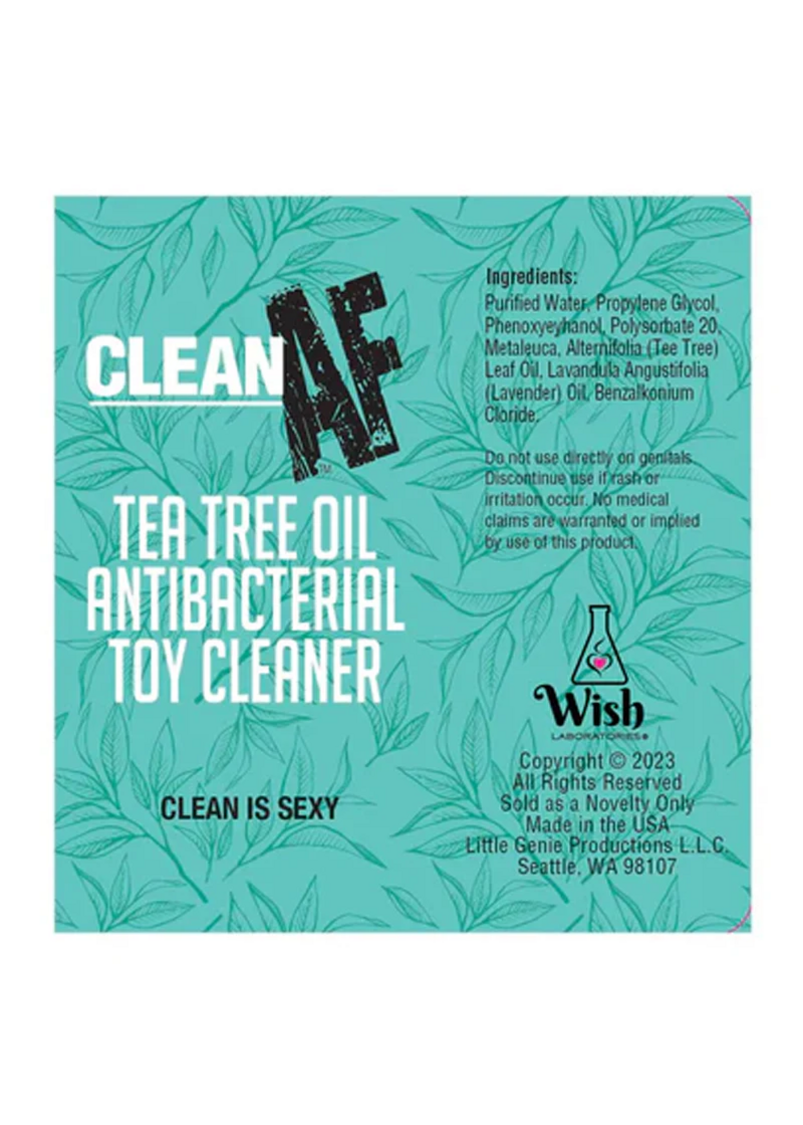 Little Genie Productions CLEAN AF SPRAY, TEA TREE 4oz