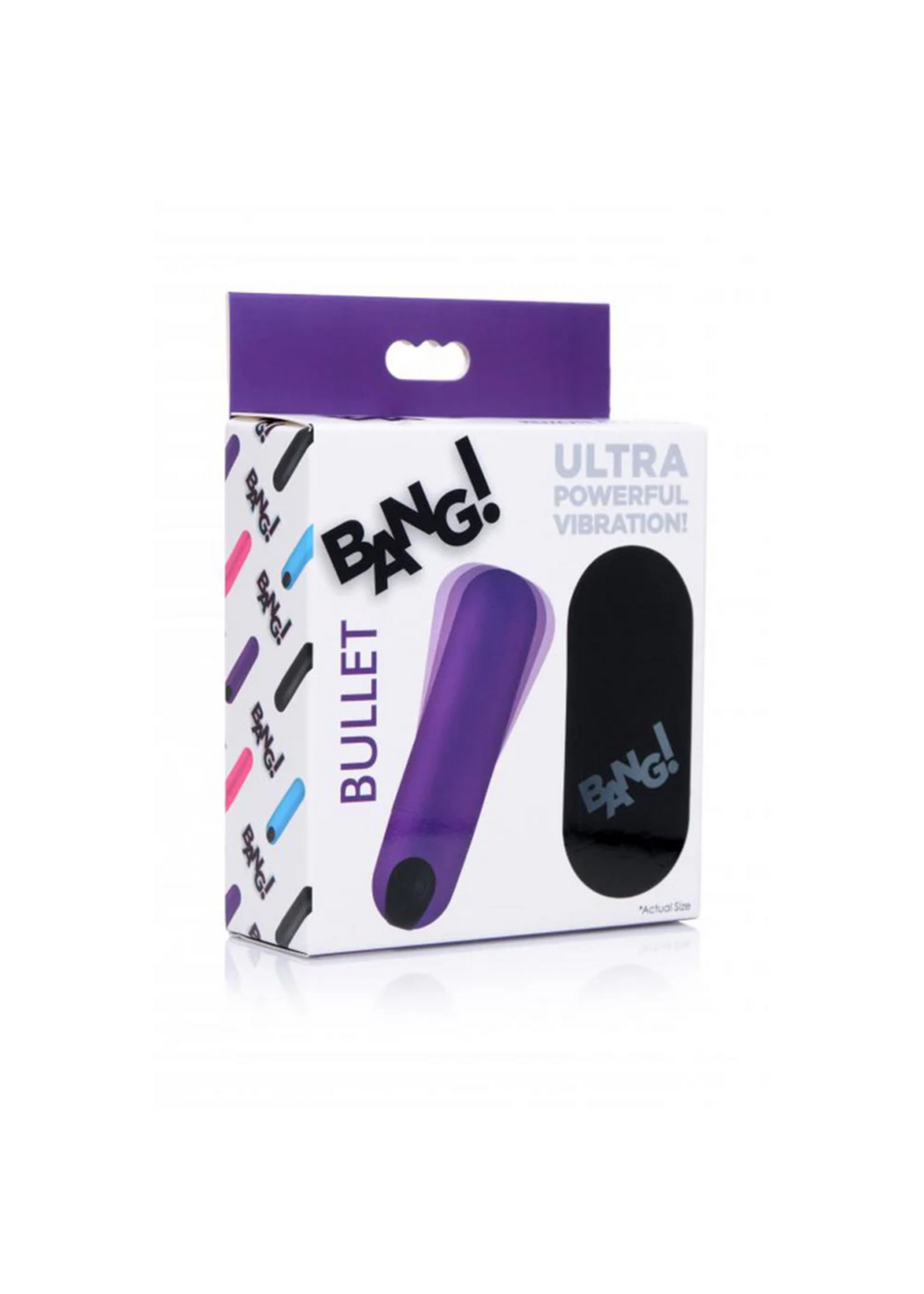 Bang! 21X Vibrating Bullet w/ R/C - Purple