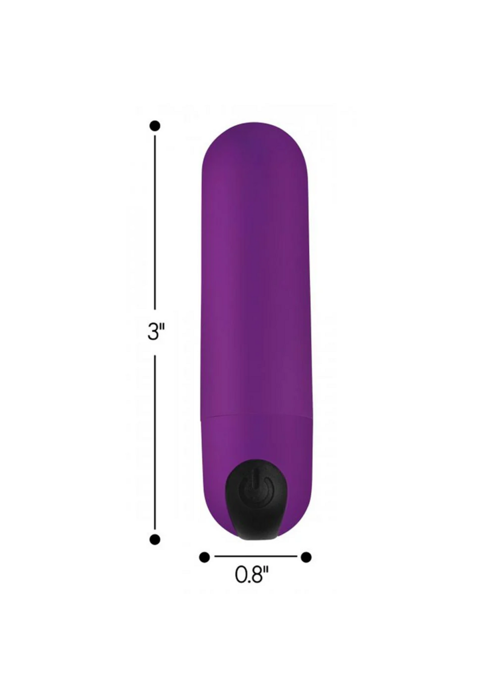Bang! 21X Vibrating Bullet w/ R/C - Purple